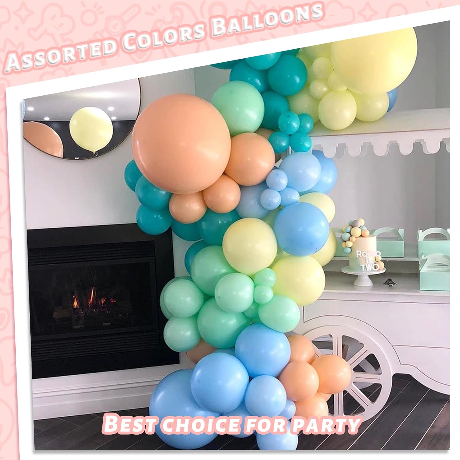 LovesTown 15PCS Pastel Balloons 18inch