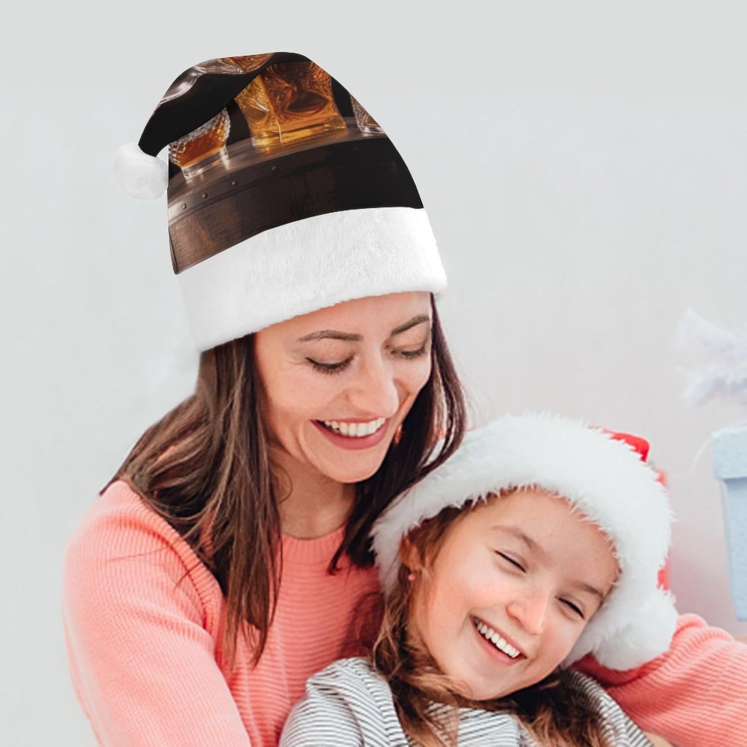 Santa Hat Whisky Beer Christmas Party Headwear