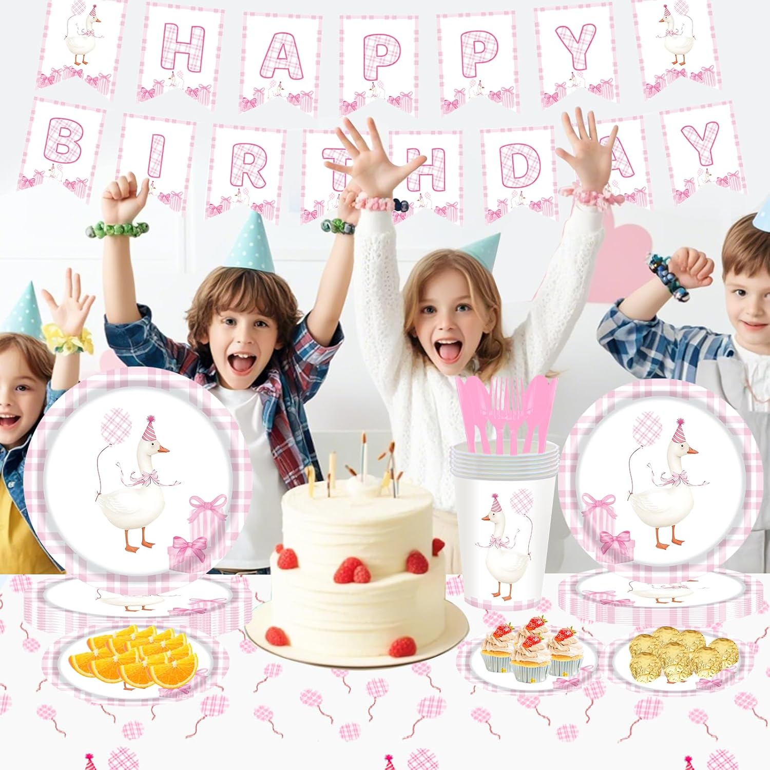 Silly Goose Birthday Supplies Set for Kids