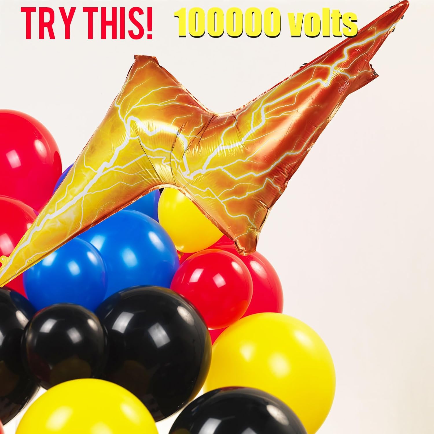 Red Yellow Blue Black Balloon Garland Kit 130pcs