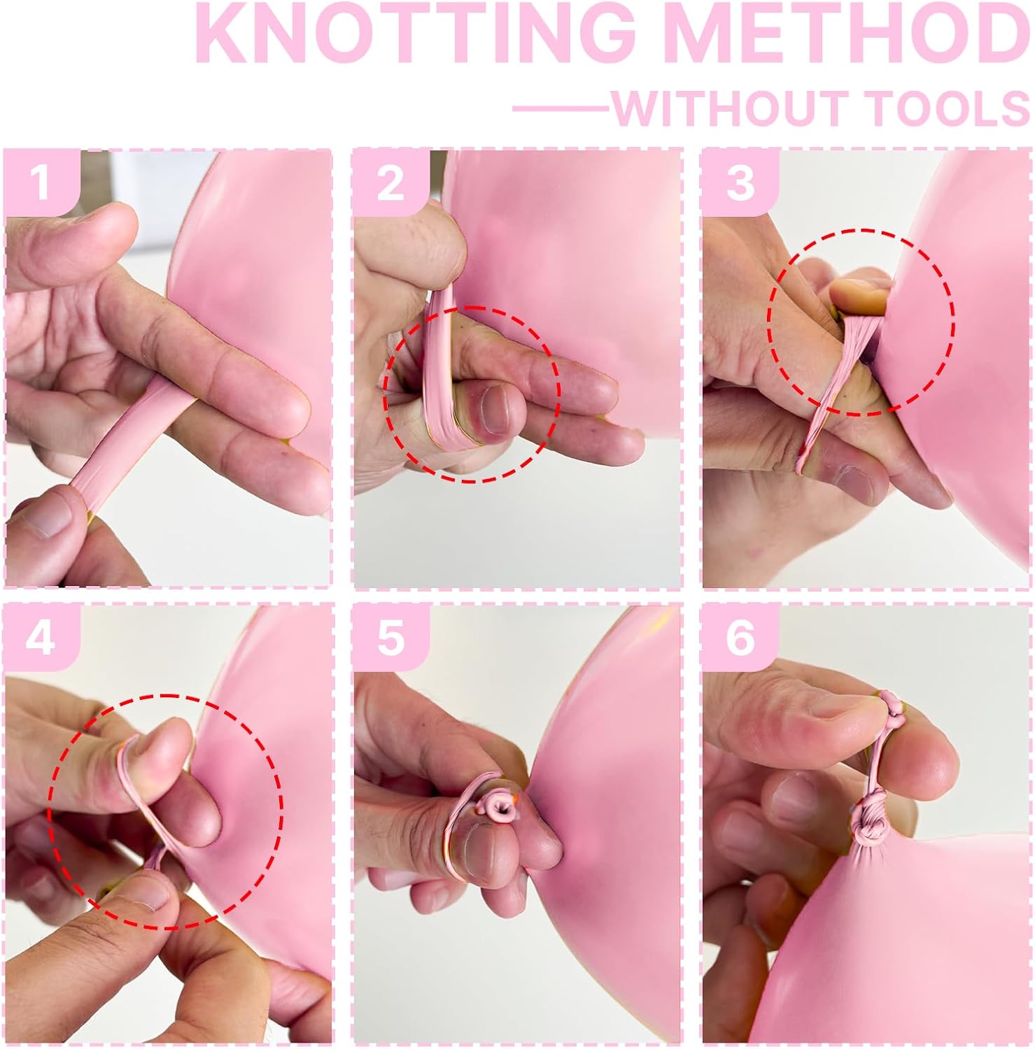 PartyWoo Light Pink Balloons 4pcs 36 Inch Decorations