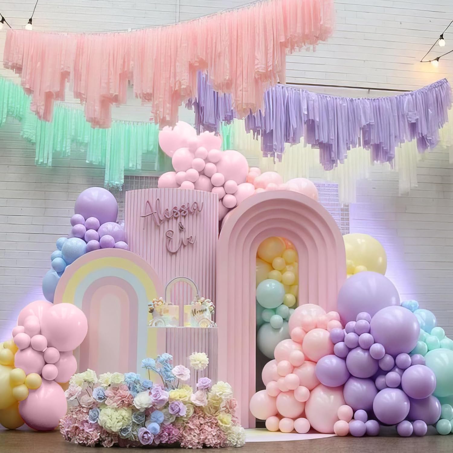12 Inch Pastel Balloons Set for Kids Birthday Parties