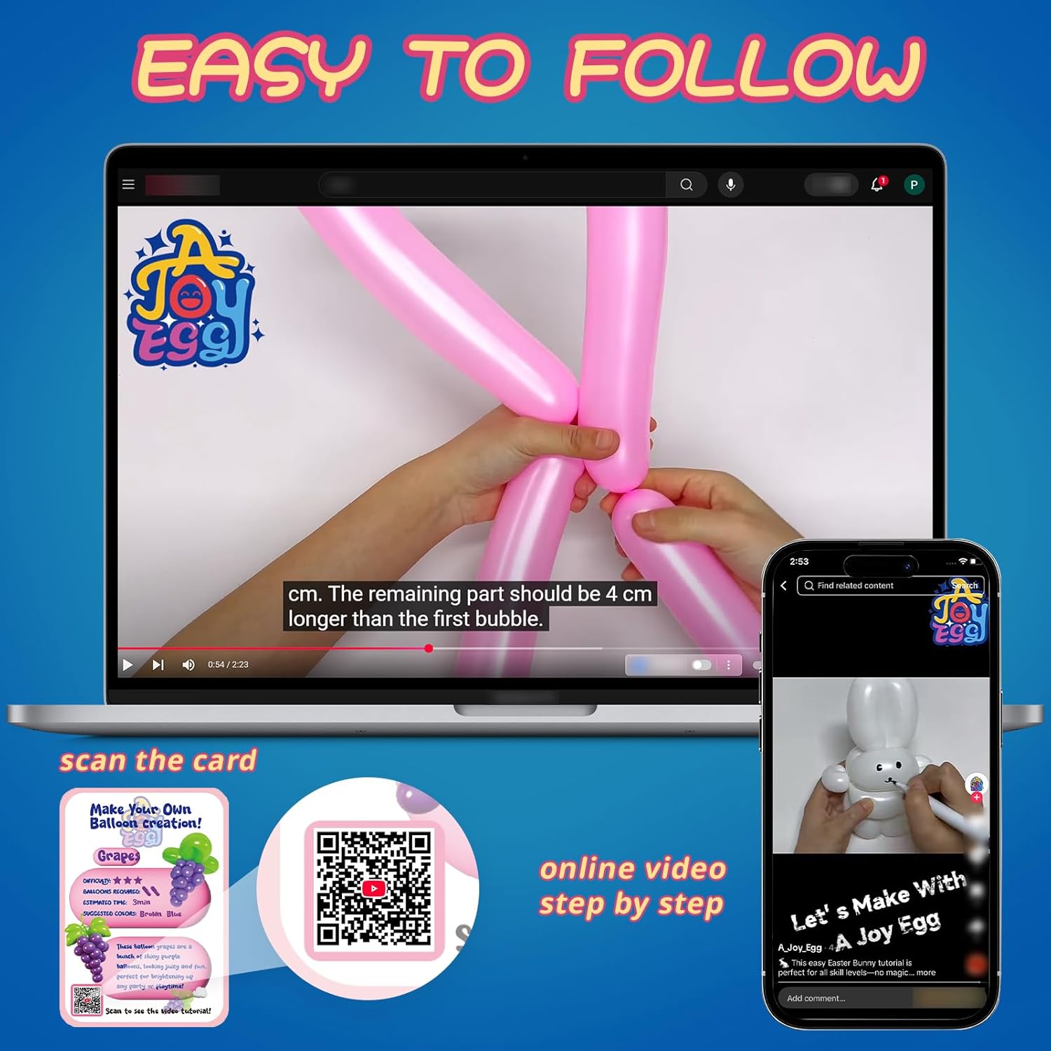 AJOYEGG Balloons Animal Kit with Pump for Kids
