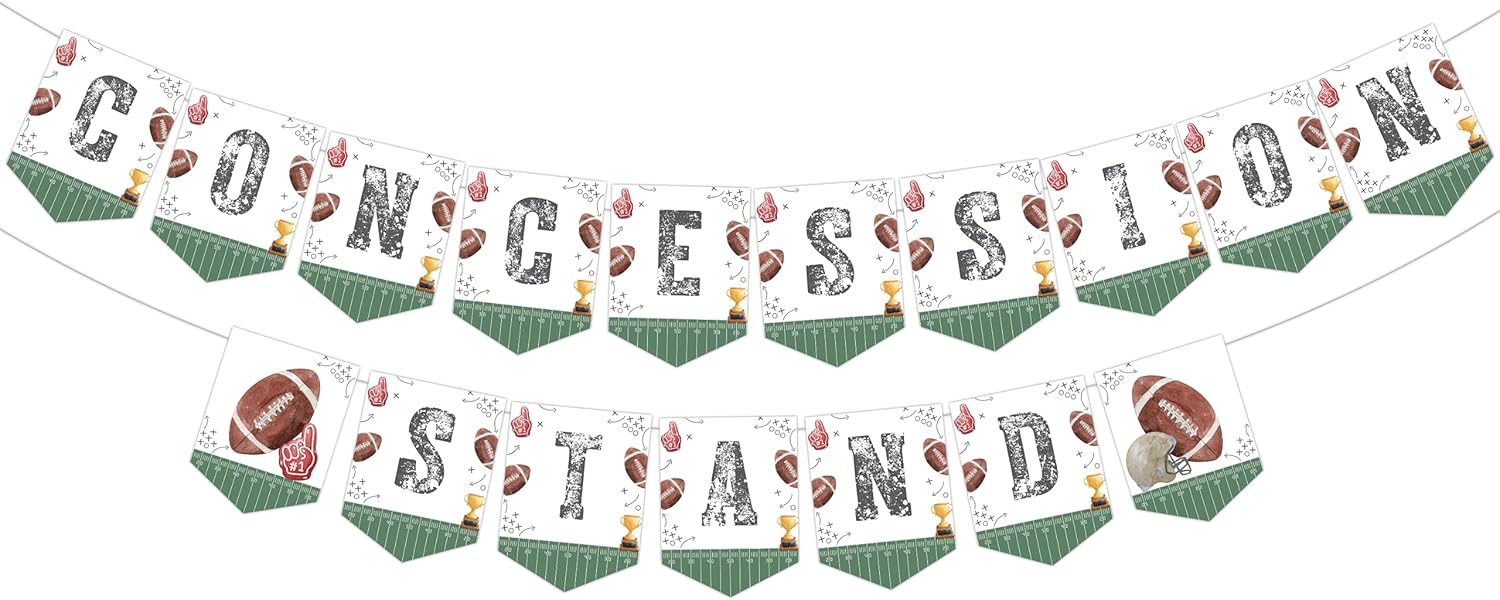 JOYMEMO Football Banner - Birthday Decor for Boys