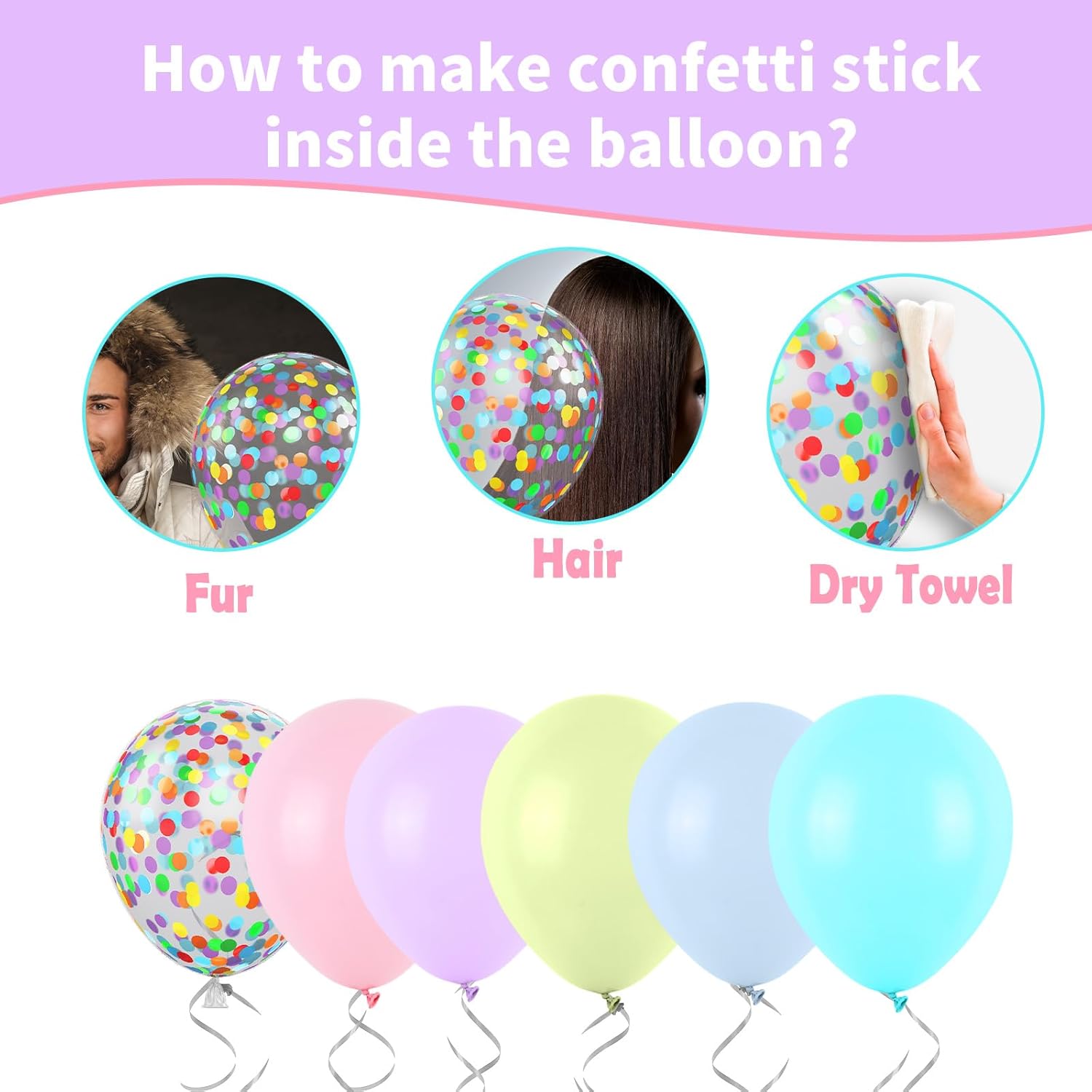 12 Inch Pastel Balloons Set for Kids Birthday Parties