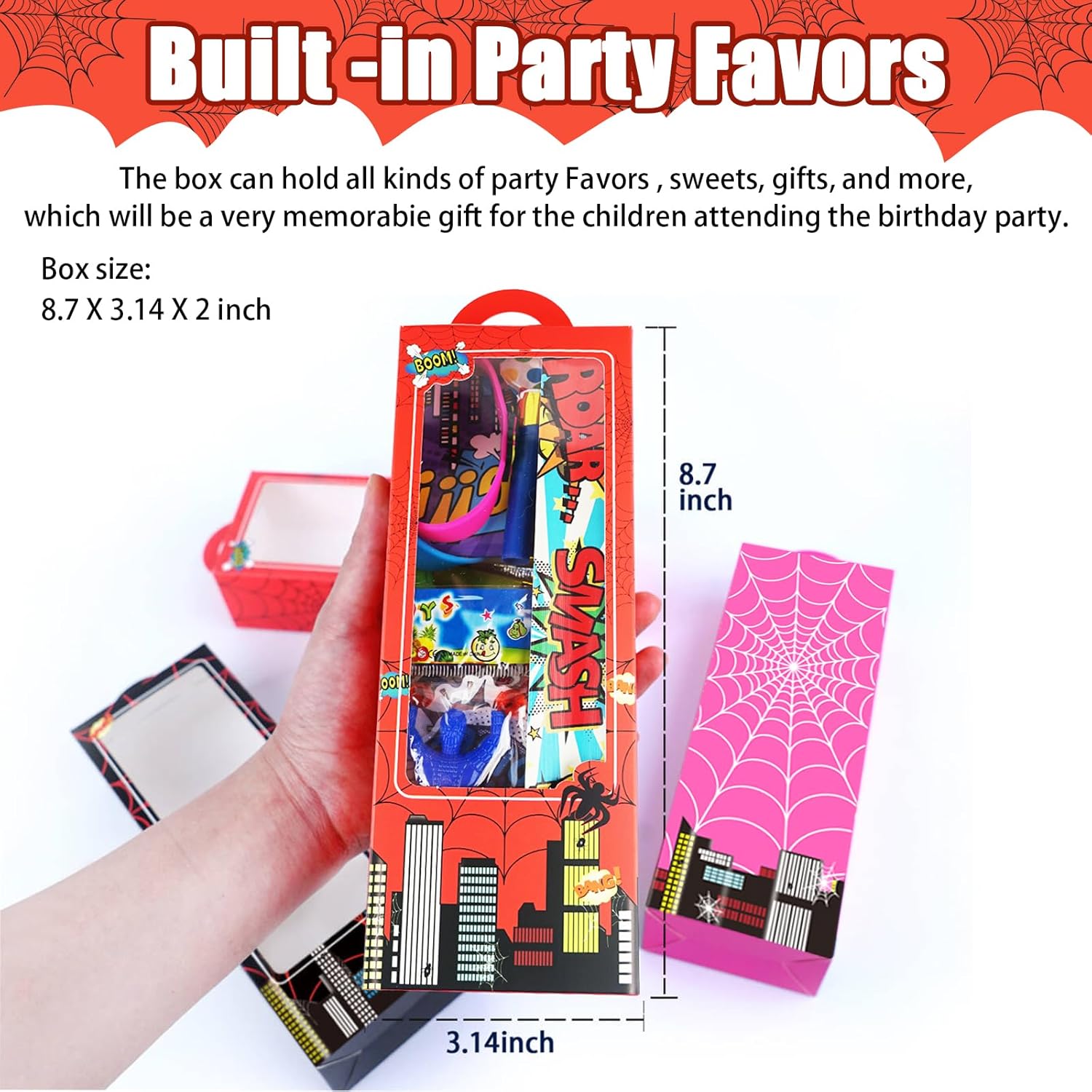 158Pcs Hero Party Favors 12 Guests Set