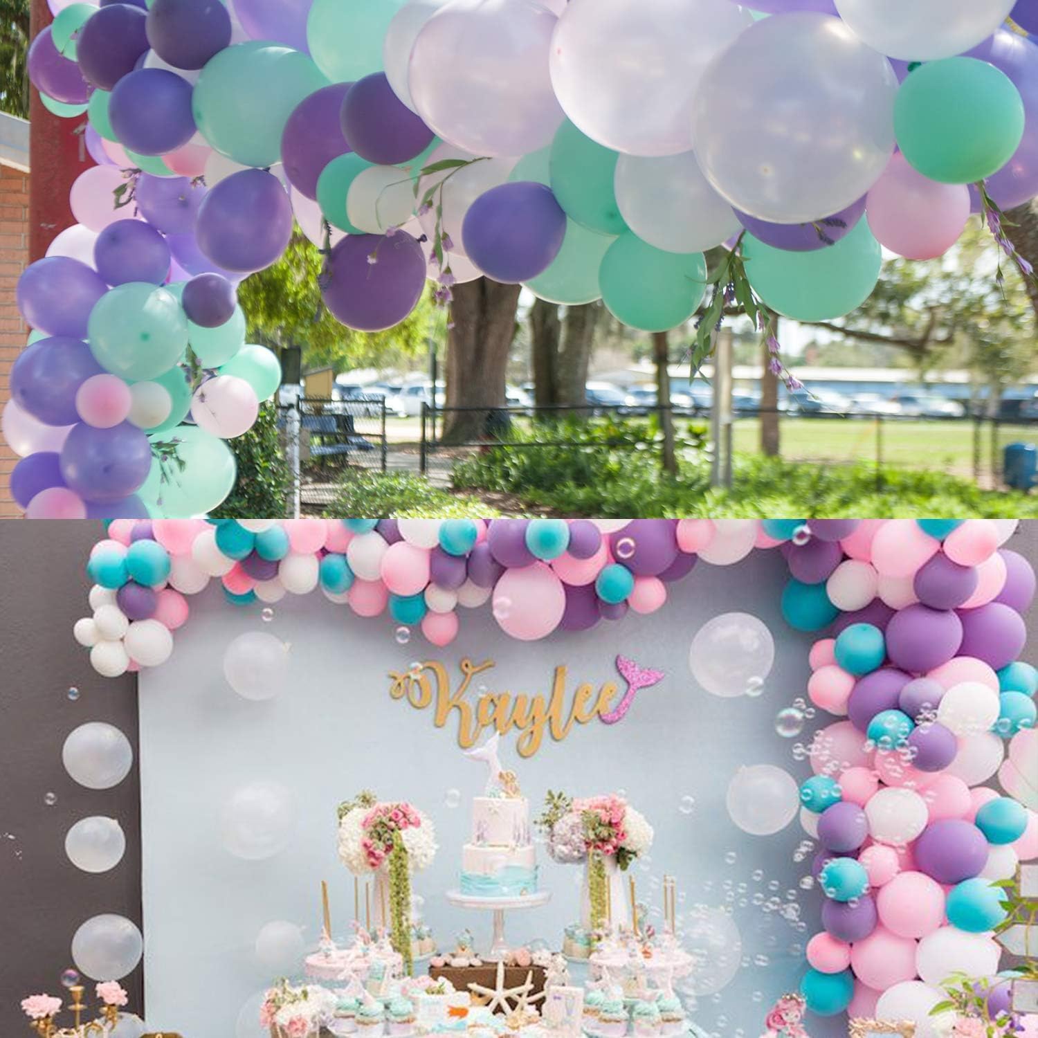 Amandir Unicorn Balloons Arch Garland Kit 168Pcs
