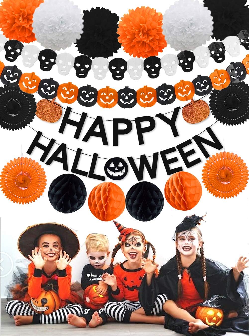 Sandeye Halloween Decorations All-in-One Pack for Kids