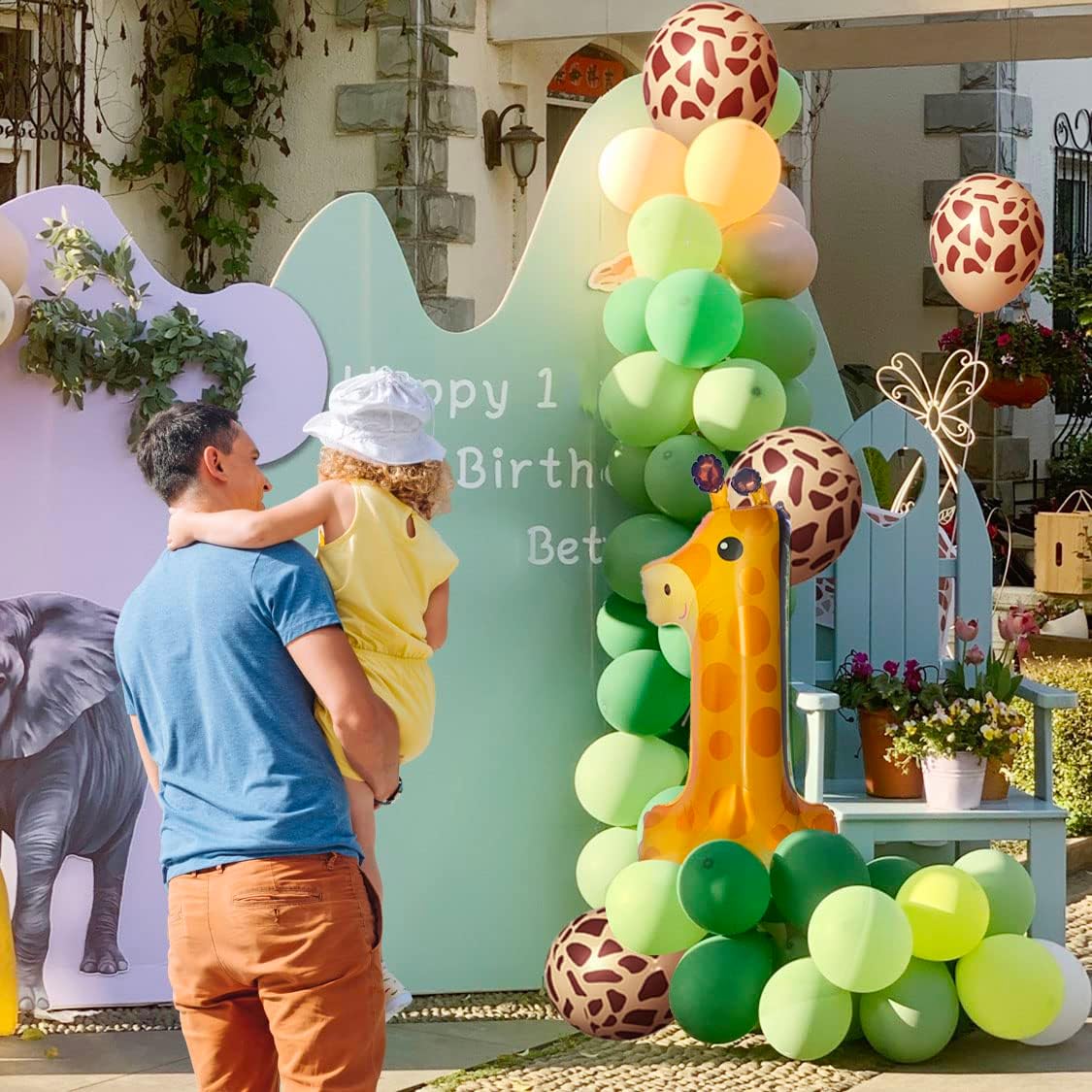 Giraffe Wild One Balloons 40 Inches Birthday Decorations