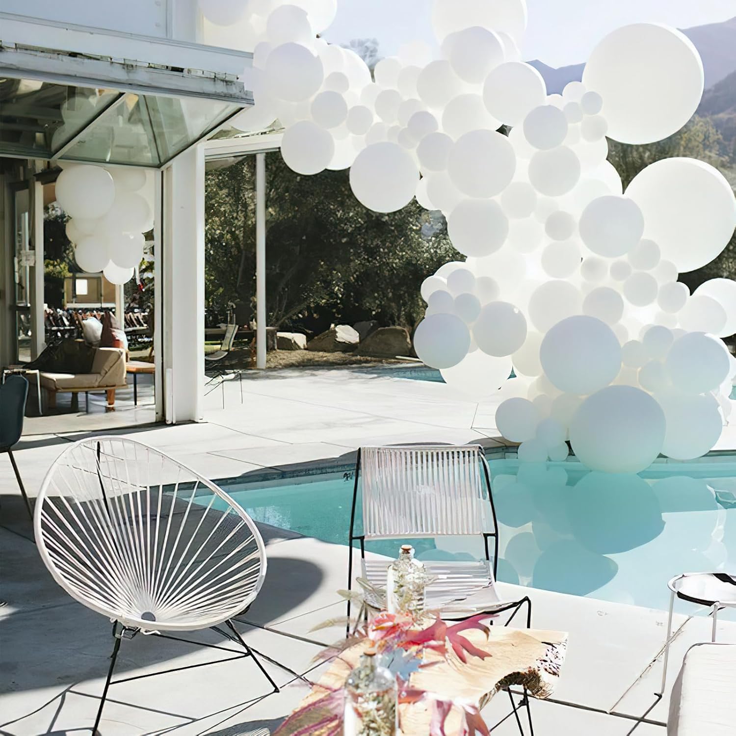 PartyWoo 20 Pack 18 Inch Matte White Latex Balloons