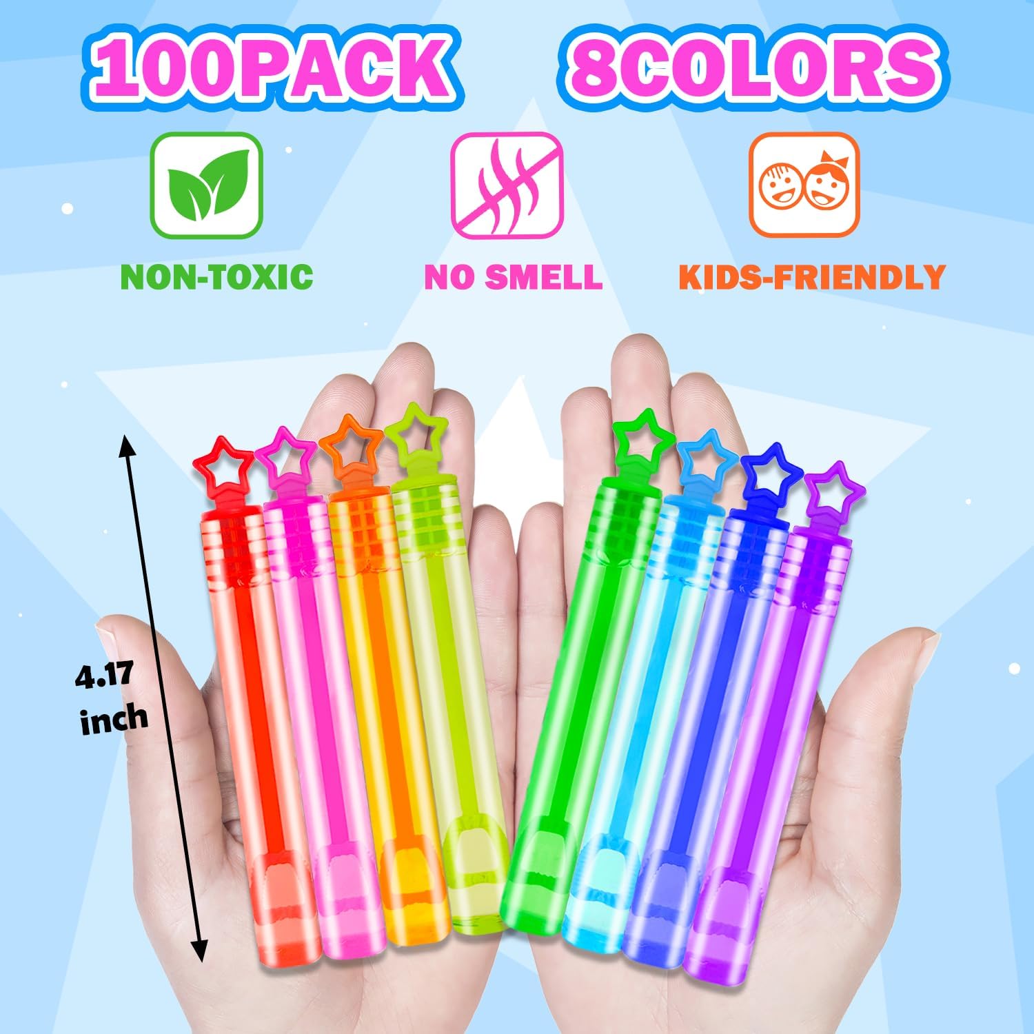 Wondrus Bulk Mini Bubbles Party Favors 100 Pack
