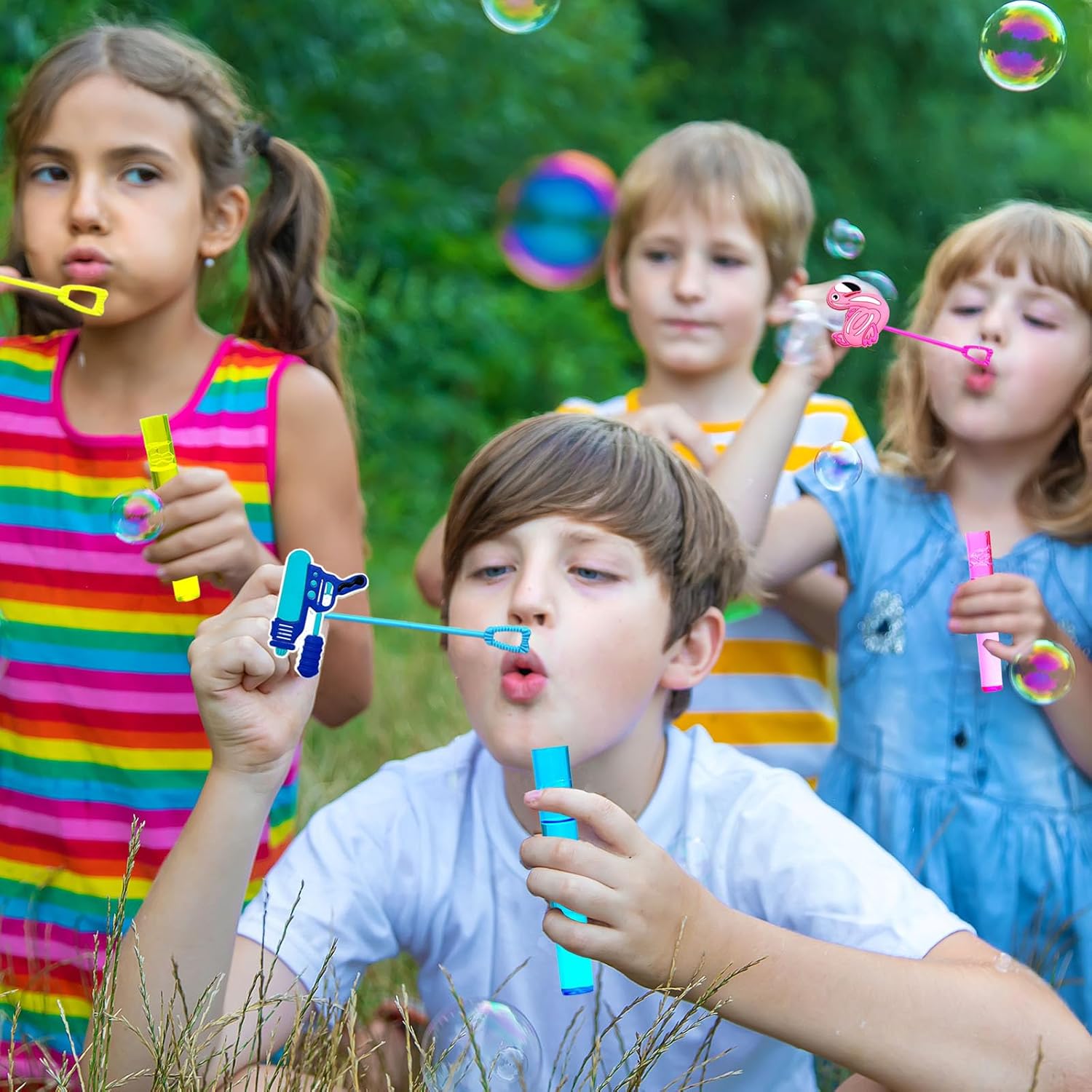 Pool Party Favors 24Pcs Bubble Wands for Kids