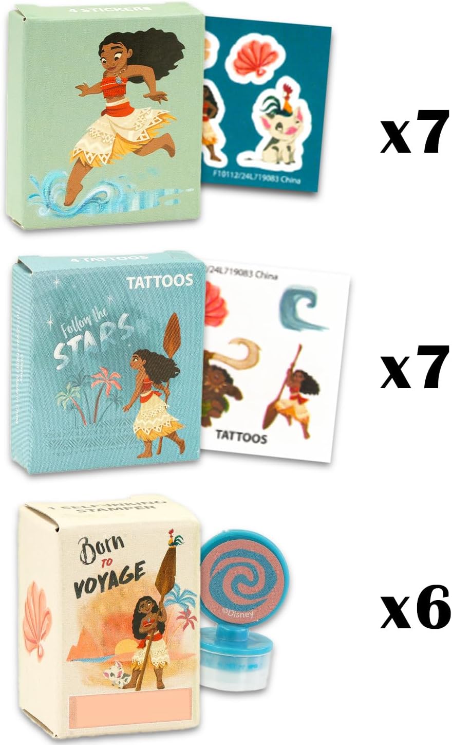 Disney Moana Party Favors 20 Piece Bundle