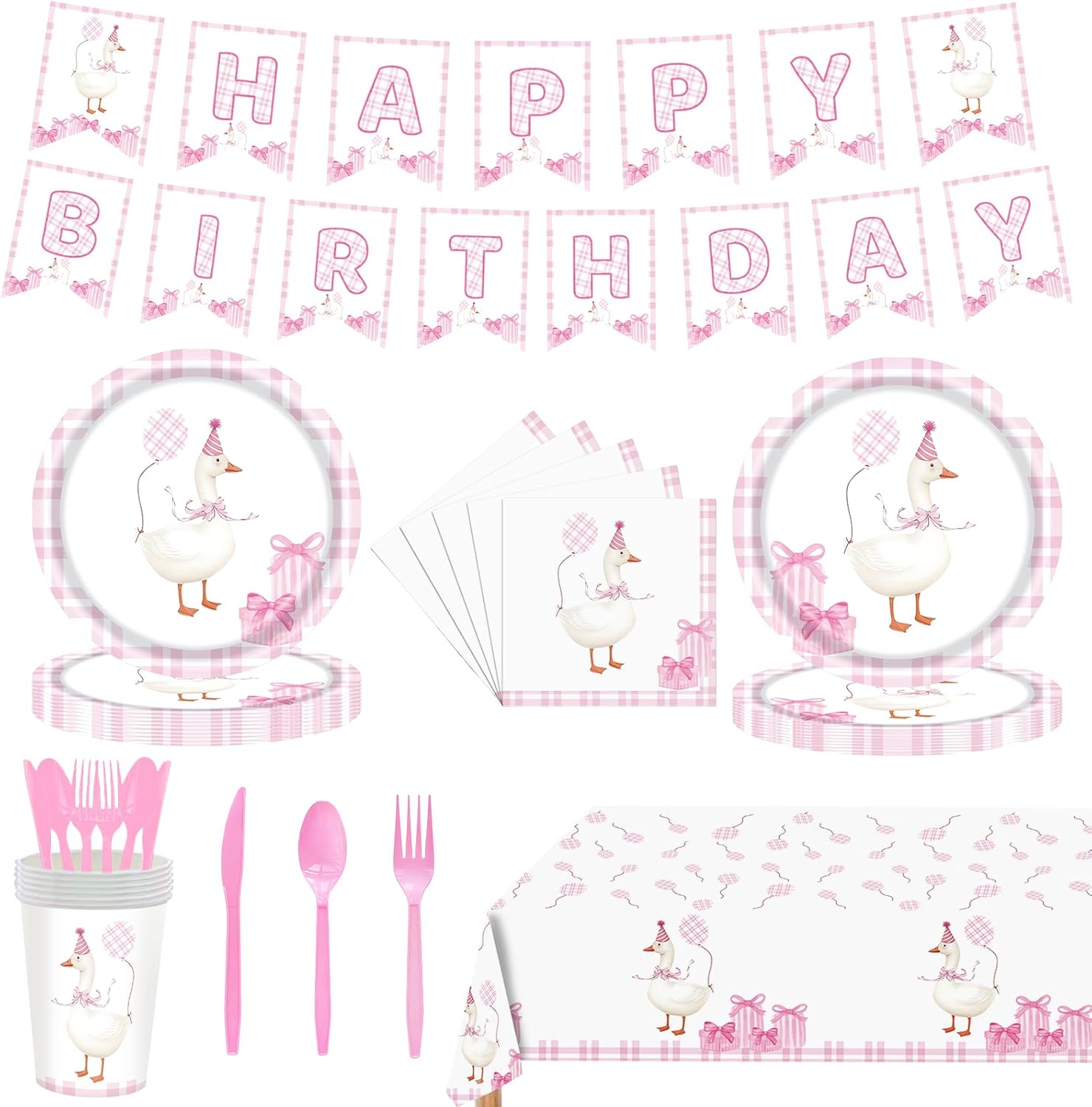 Silly Goose Birthday Supplies Set for Kids