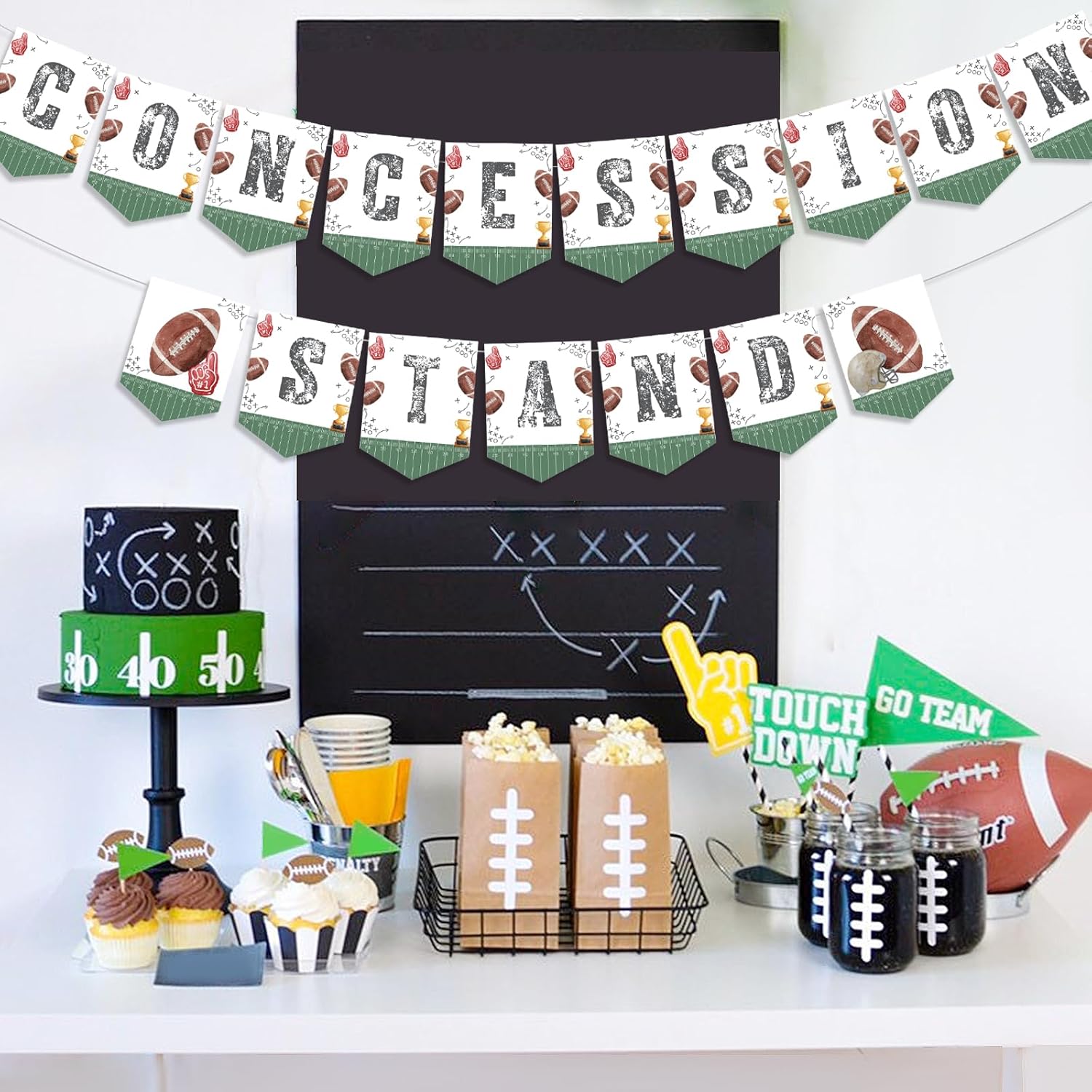 JOYMEMO Football Banner - Birthday Decor for Boys