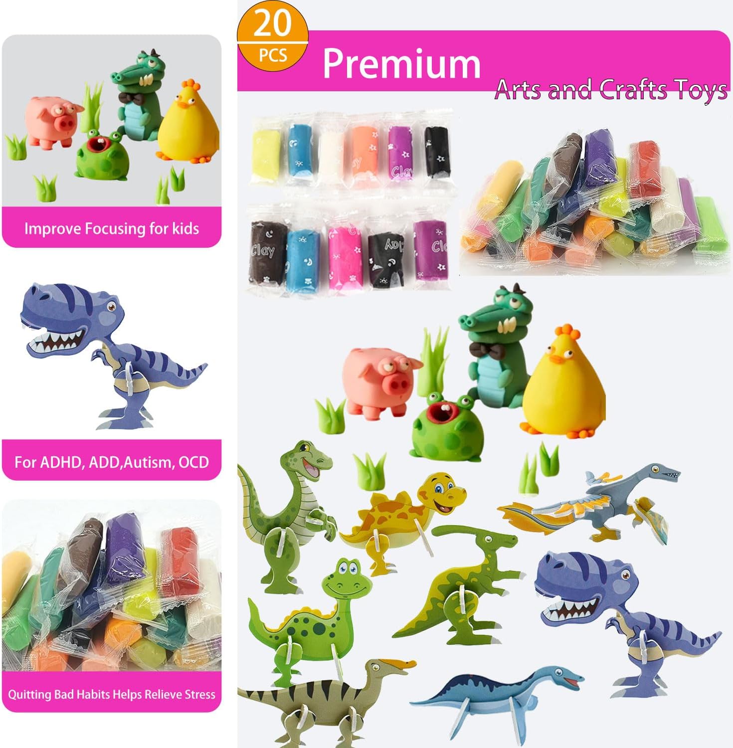 136 Pcs Multi-Item Party Favors for Kids 4-10