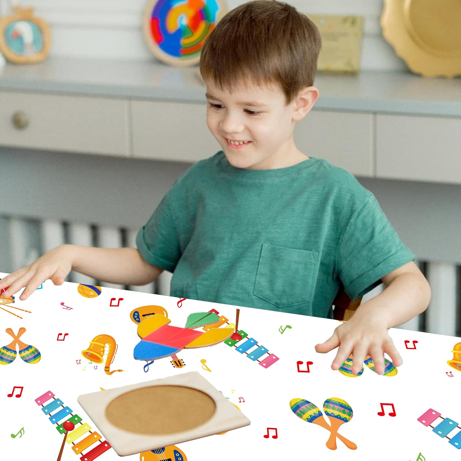 C L Cooper Life Music Instrument Tablecloths 2pcs