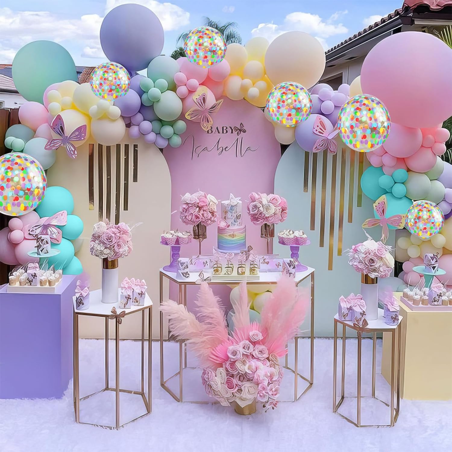 12 Inch Pastel Balloons Set for Kids Birthday Parties