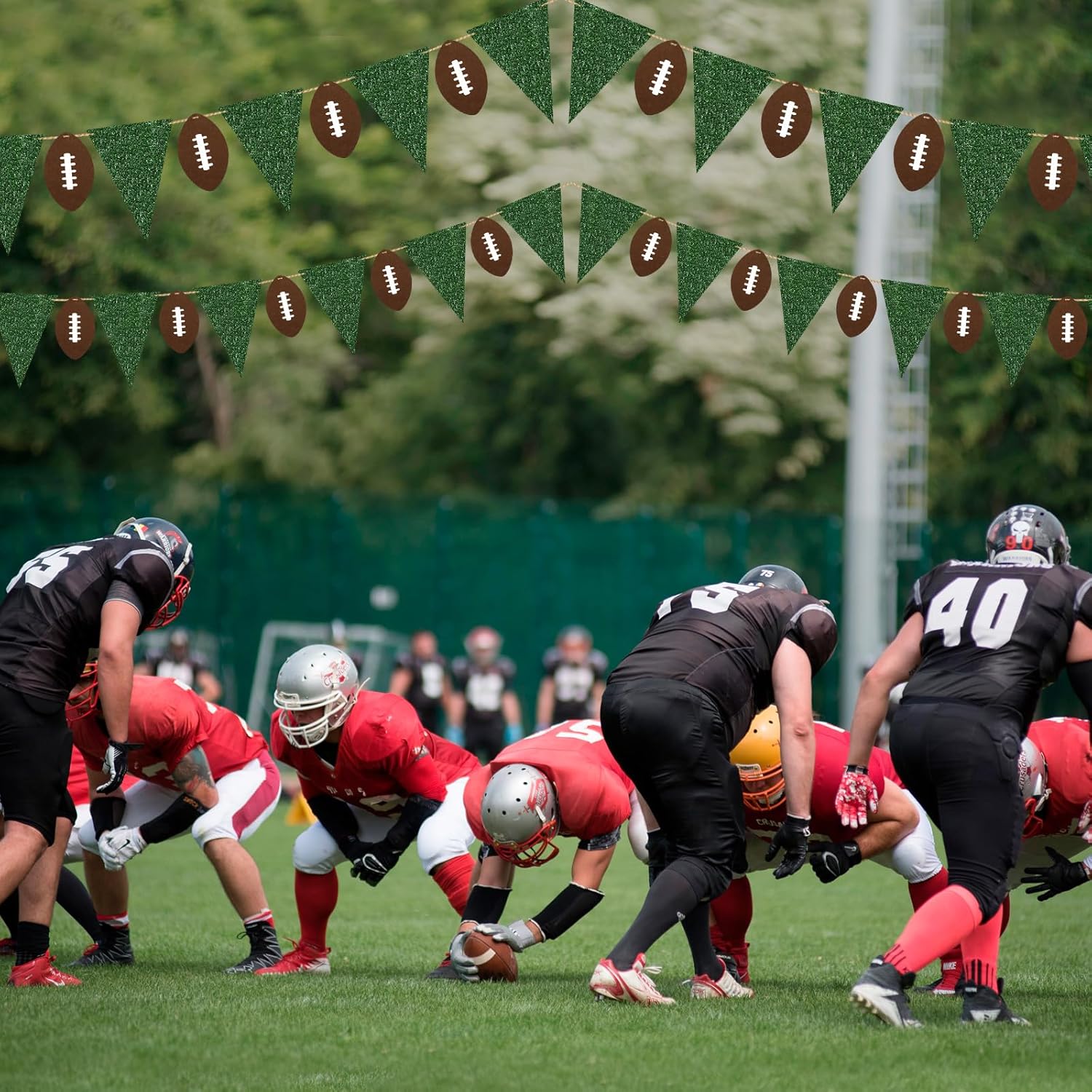 Janinka Football Party Decorations 115ft Garland