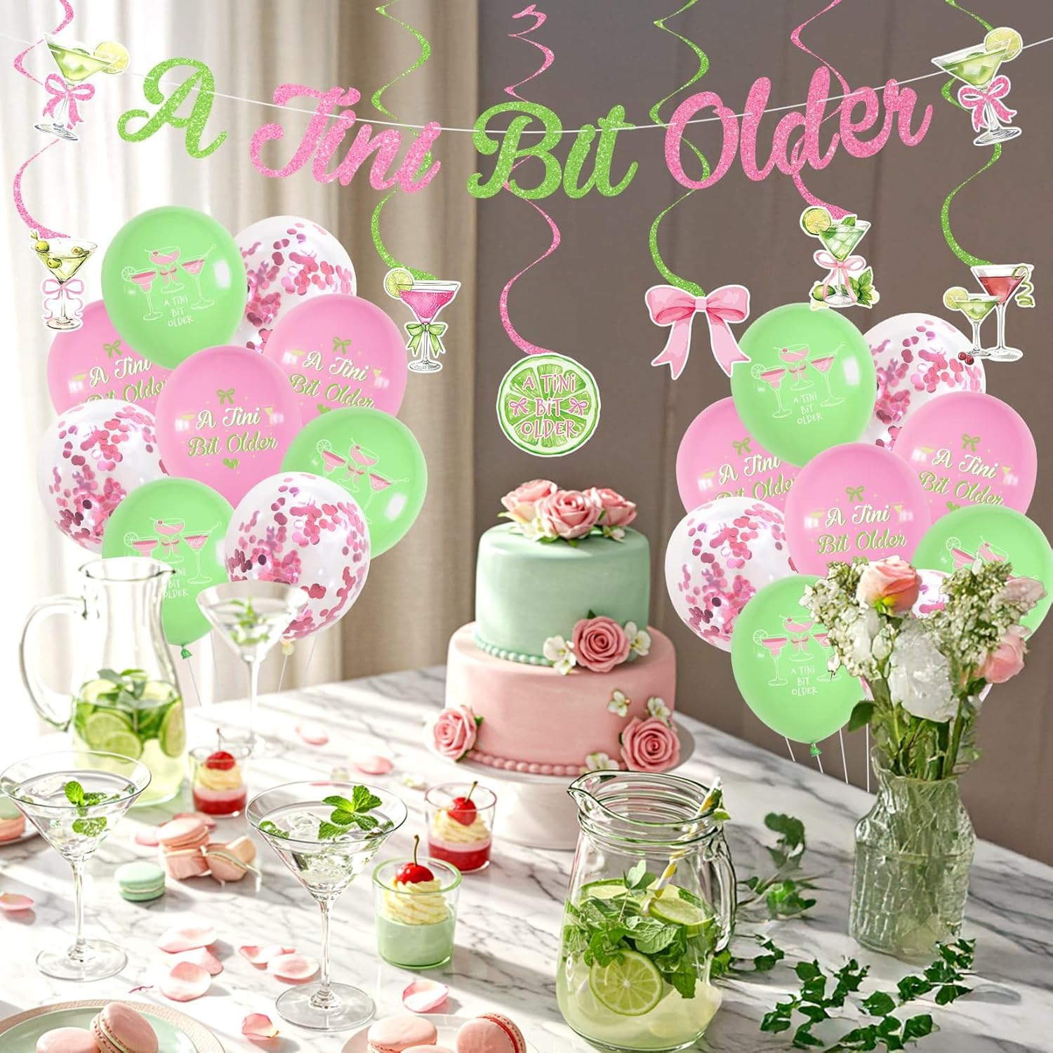 A Tini Bit Older Birthday Banner Decorations Pink