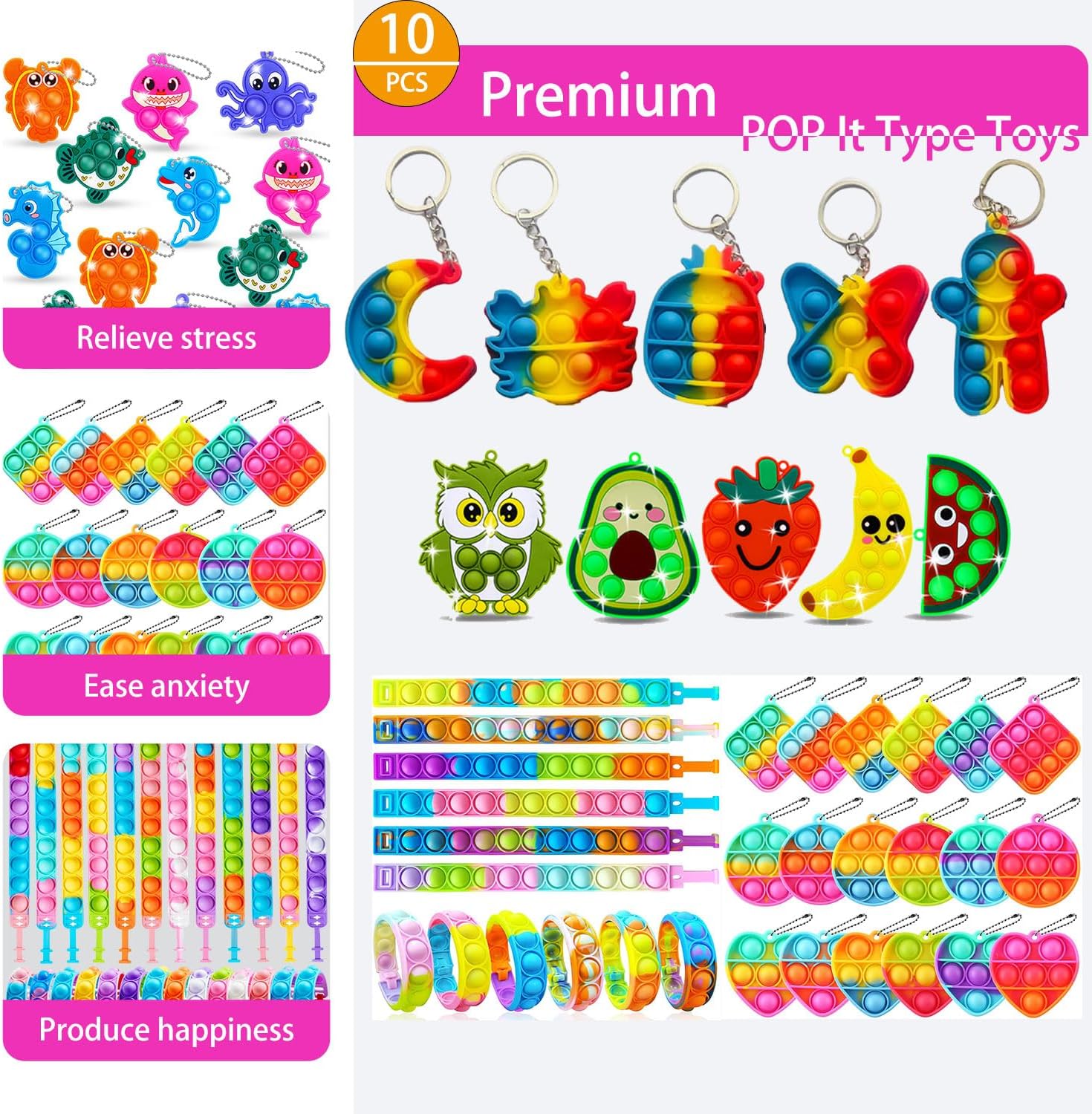 136 Pcs Multi-Item Party Favors for Kids 4-10