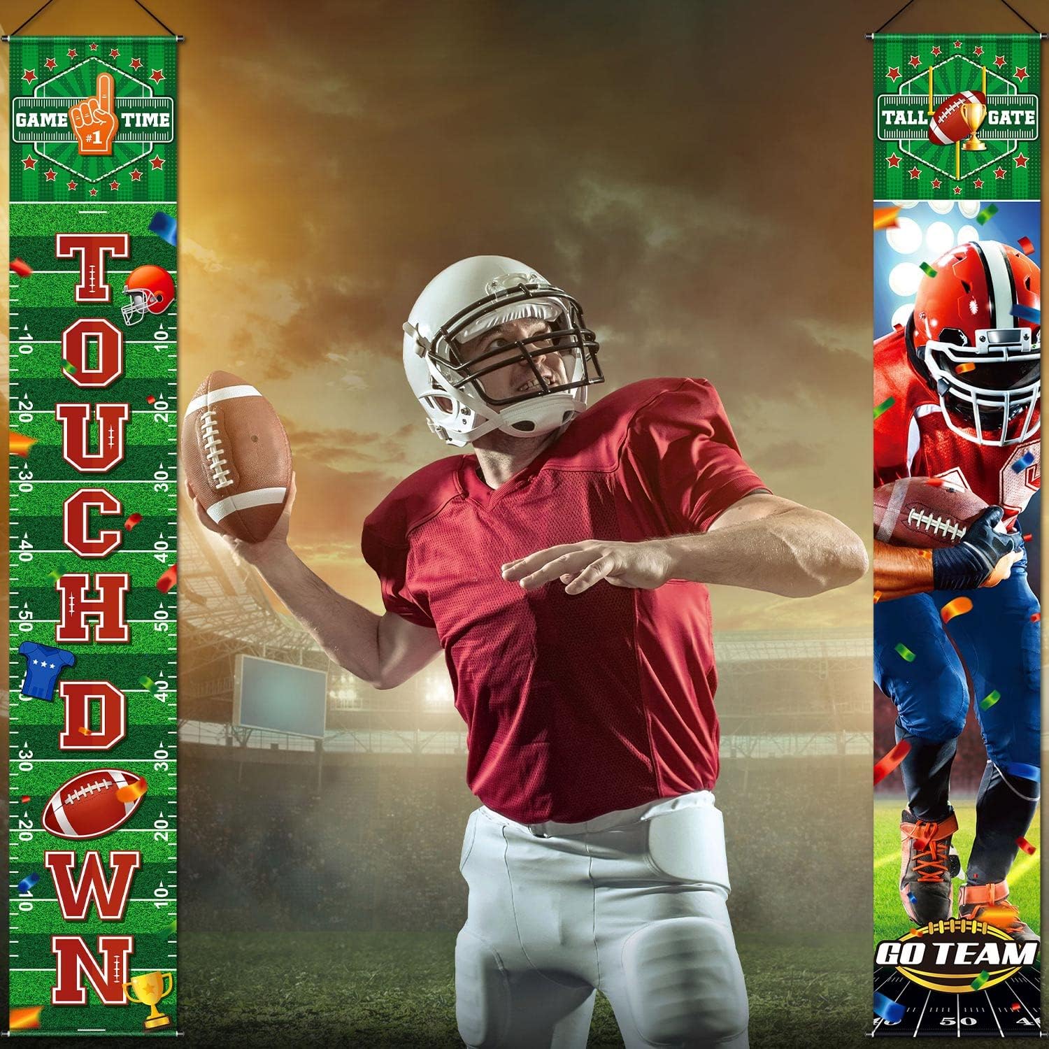 Football Welcome Banner Set for Party and Parade Decor