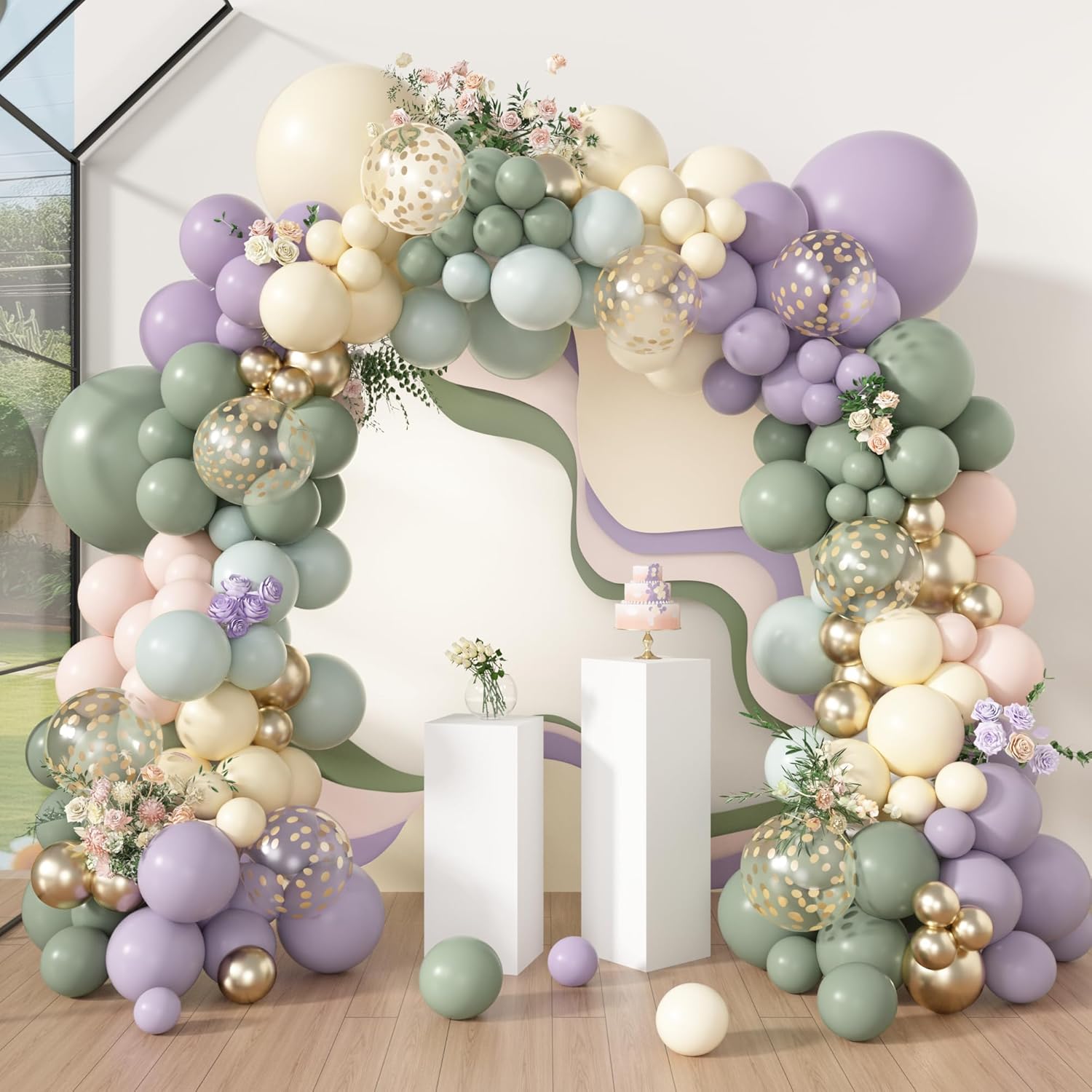 Amandir 173Pcs Balloon Arch Garland Kit