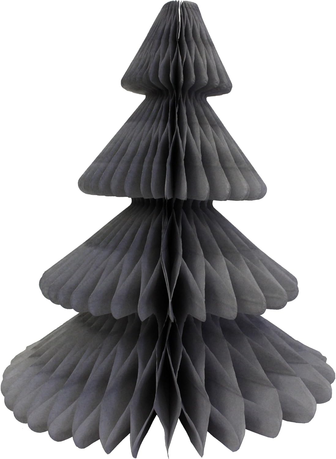 12 Inch Honeycomb Tissue Paper Tree Decoration Gray