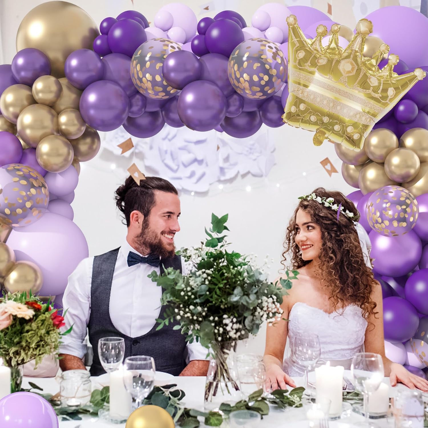 150Pcs Purple Balloon Garland Arch Kit for Birthday Parties