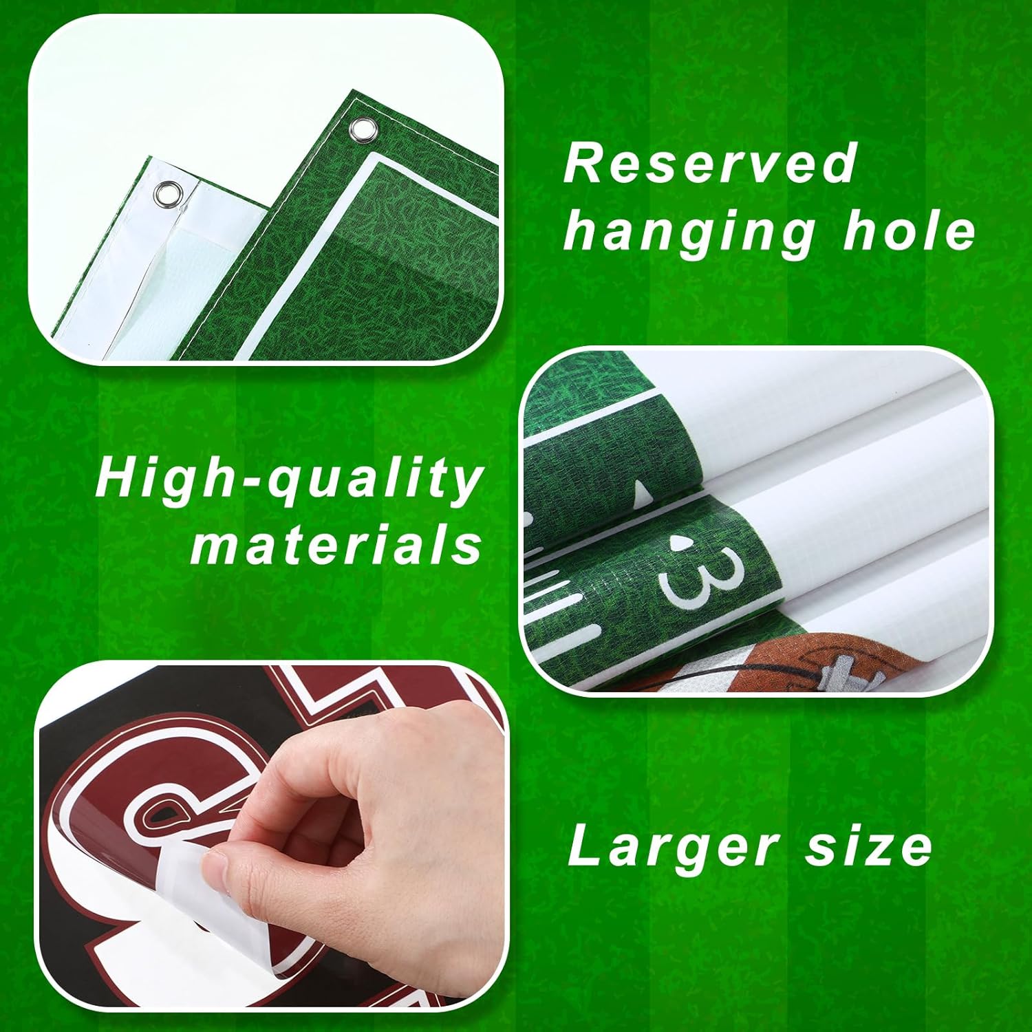 Tegeme Giant Football Party Banner 67x20 Inch
