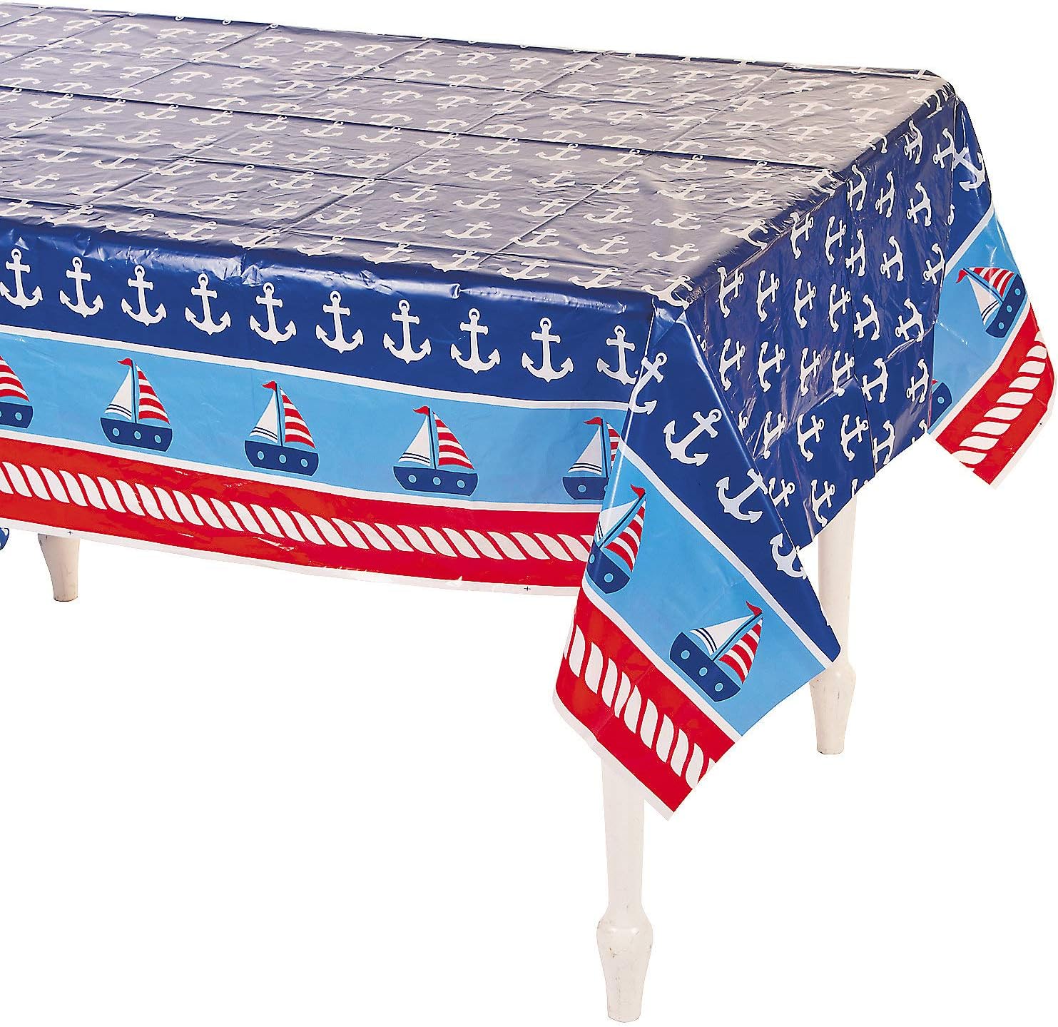 1ST Sailor Tablecover - Party Supplies - 1 Piece 1