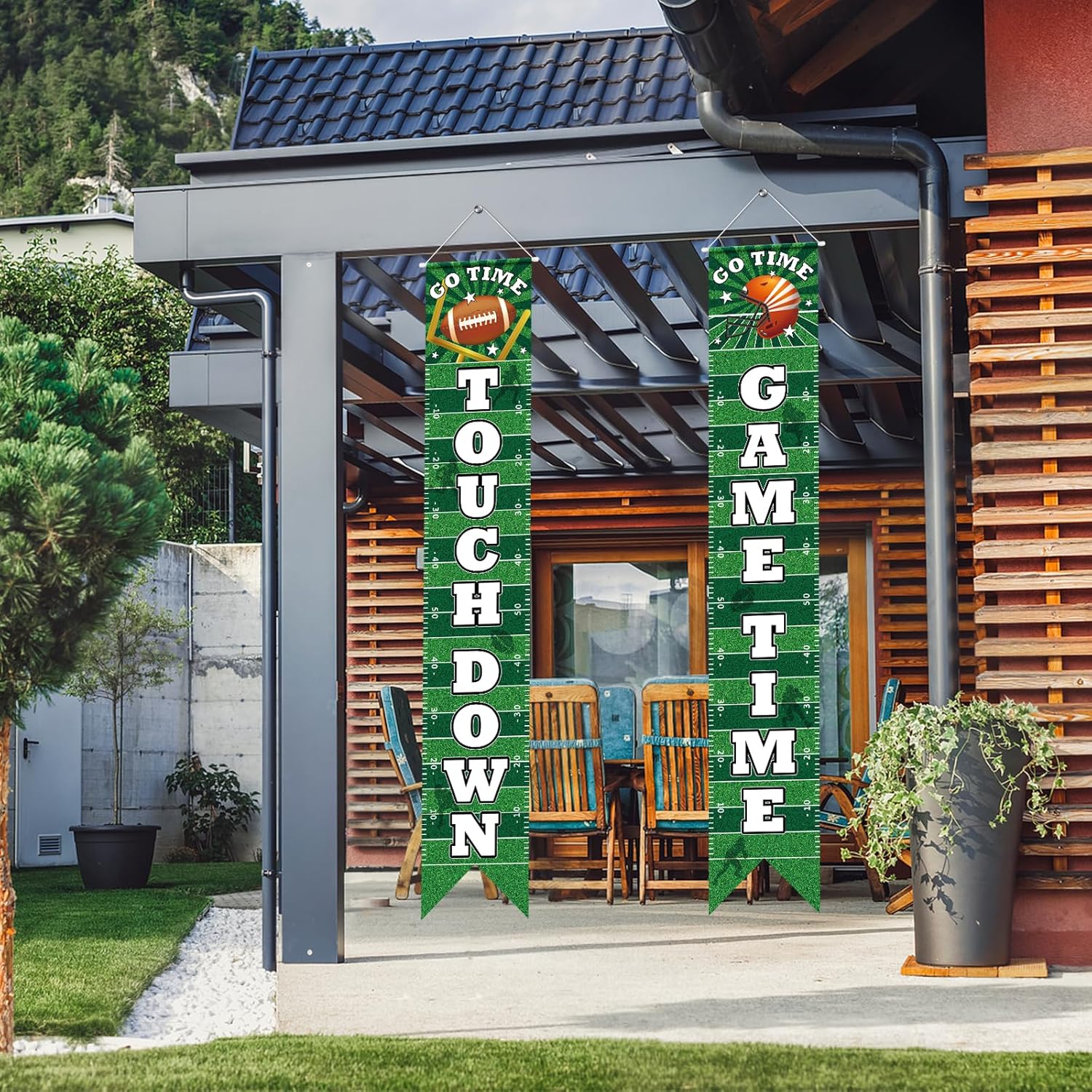 Football Porch Welcome Banner for Sport Parties and Game Themes