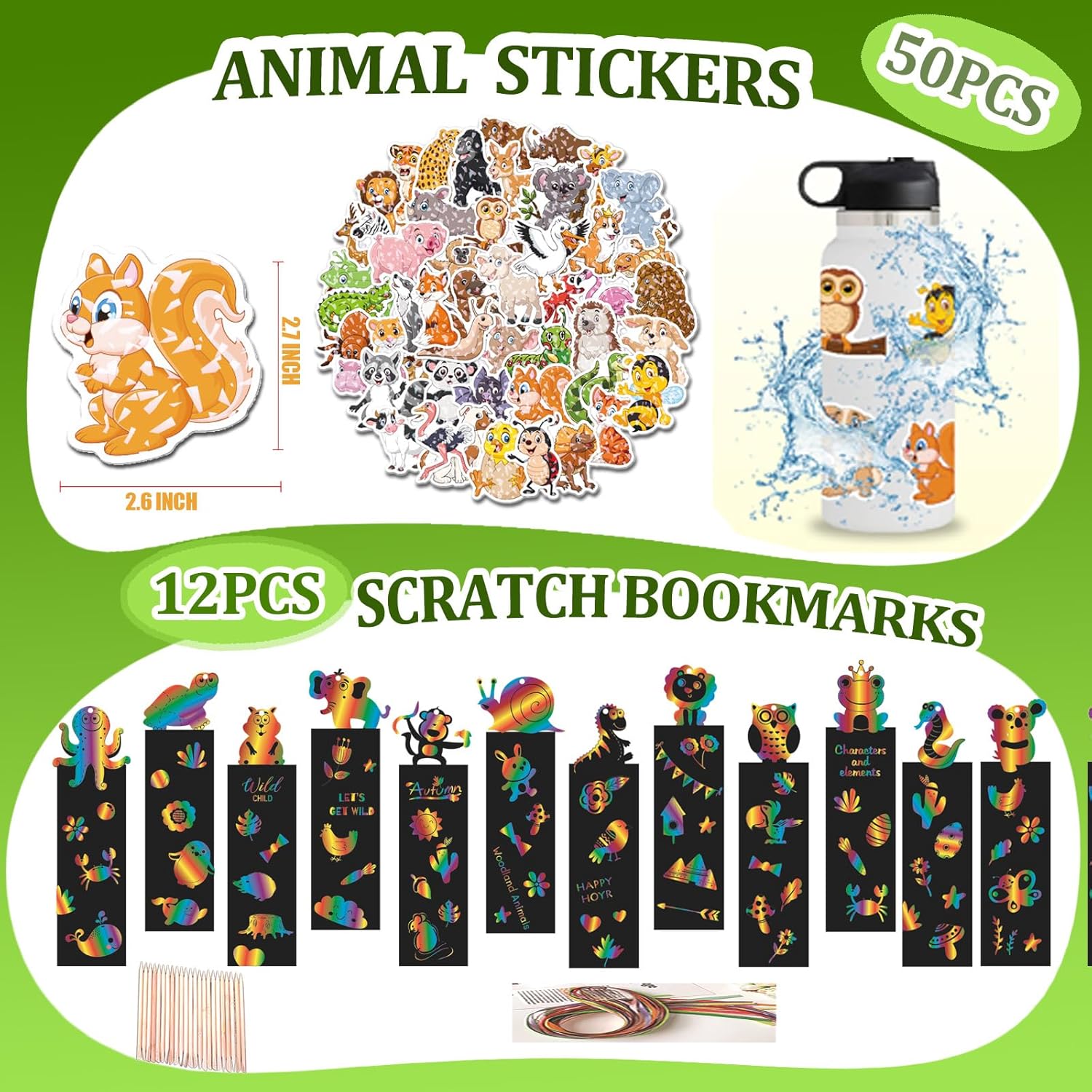 158 pcs Jungle Safari Party Favors for Kids