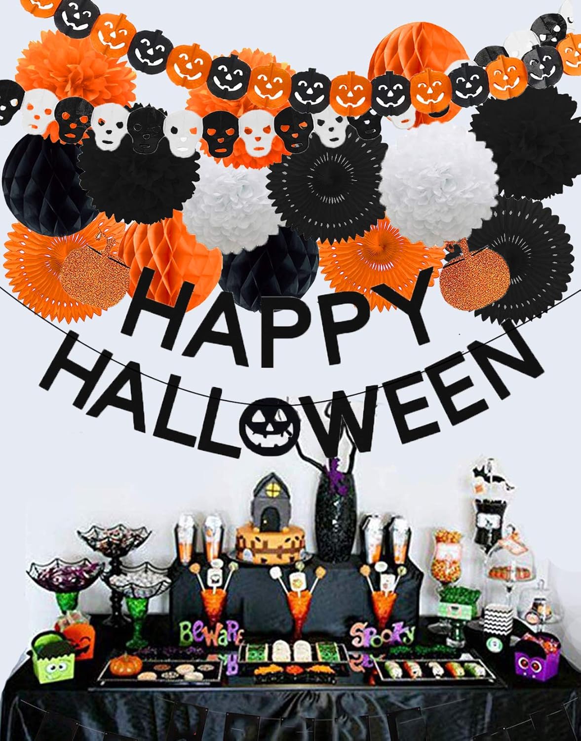 Sandeye Halloween Decorations All-in-One Pack for Kids