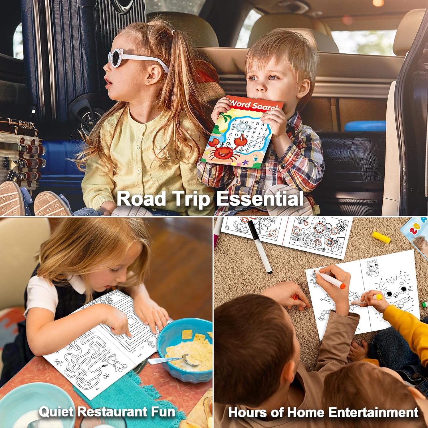 20 Pack Small Activity Books for Kids Age 4-8