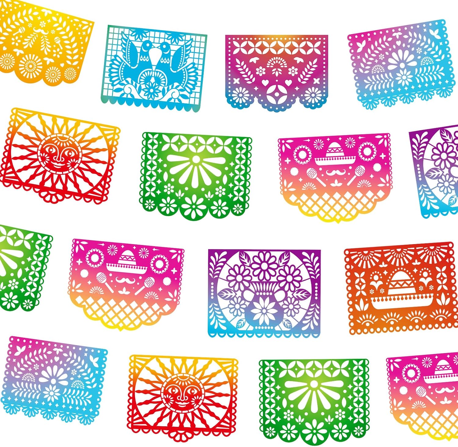 Mexican Party Banners 5 Packs 82 Ft Long