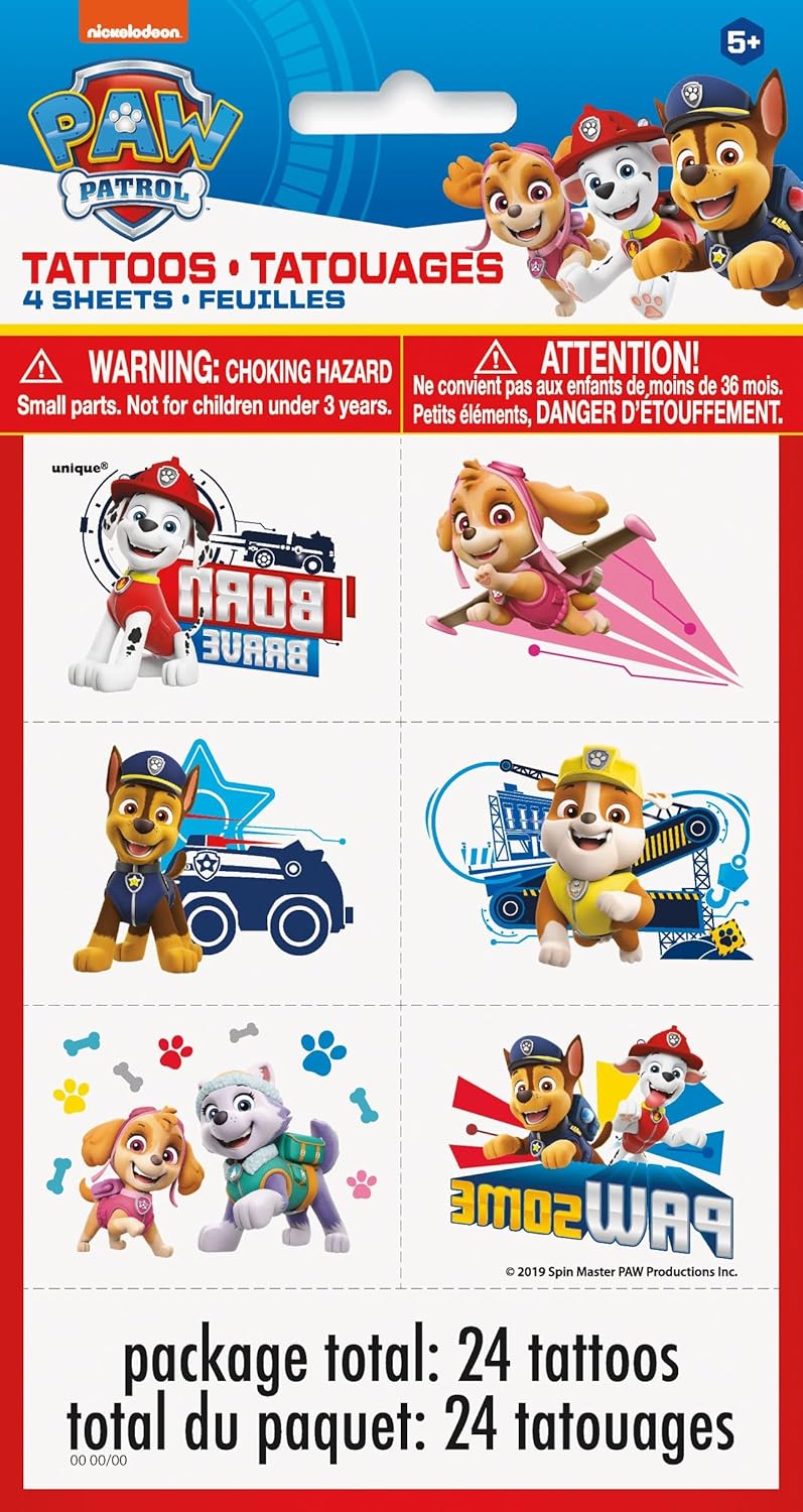 Paw Patrol Party Favor Bundle - 8 Loot Bags