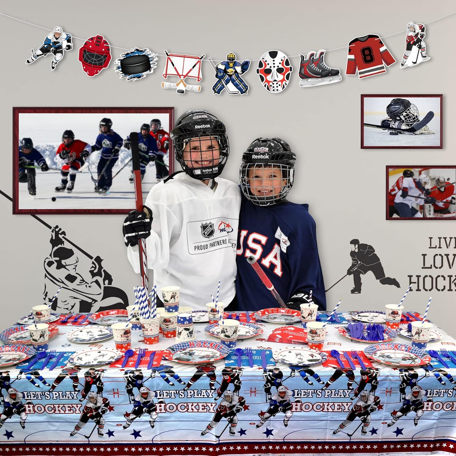 KEFAN Hockey Party Favor Set for 20 Guests