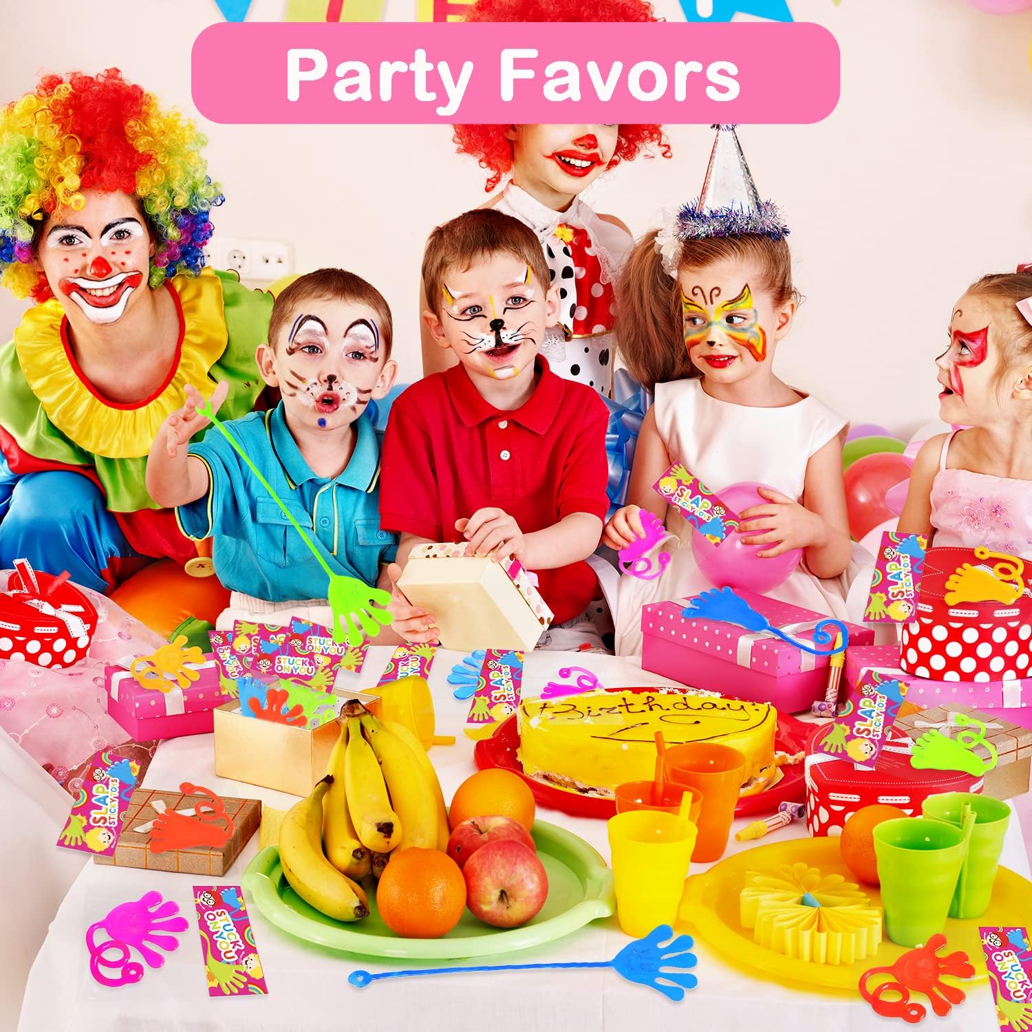 100 pcs Sticky Hands Feet Party Favors for Kids