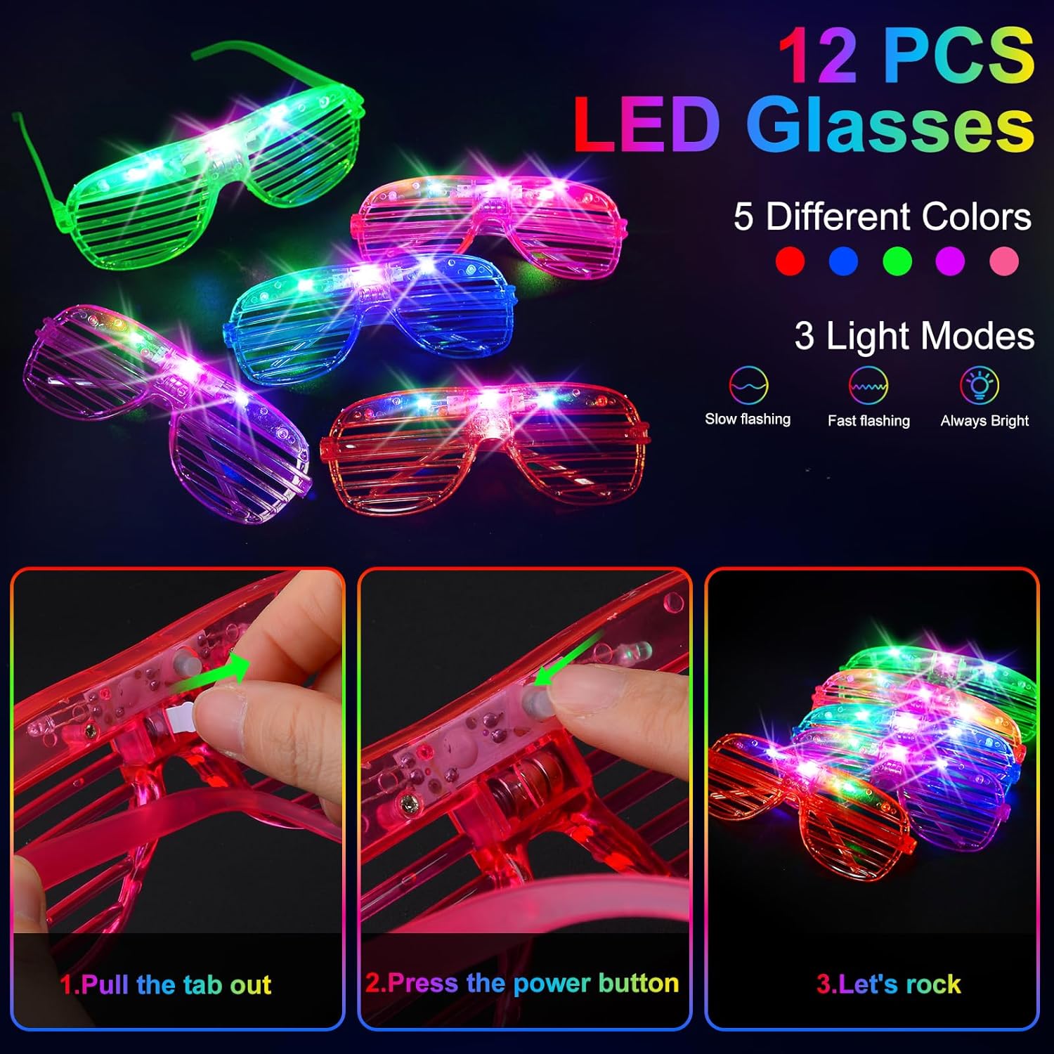 HONLYNE 168 PCS Glow in the Dark Party Supplies