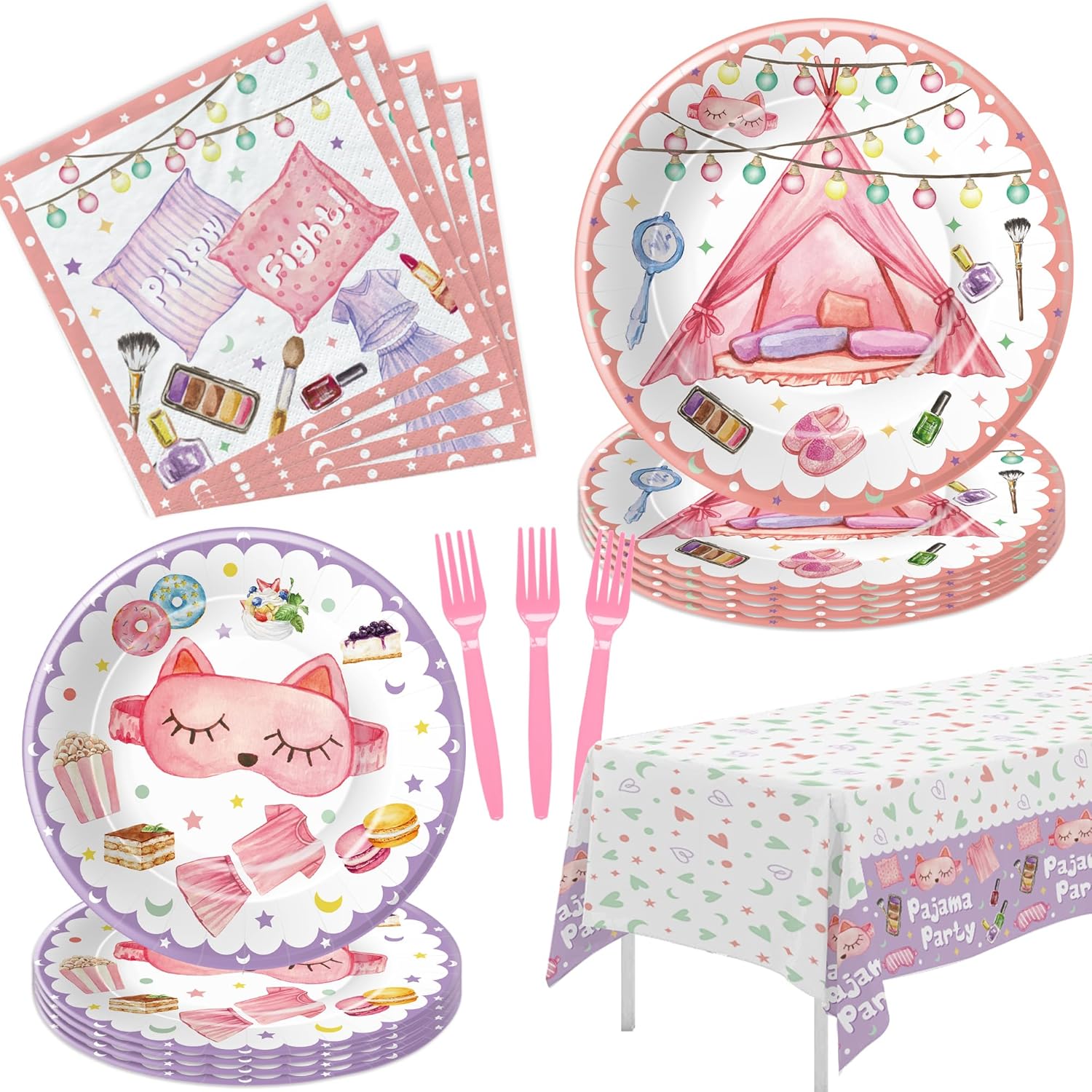 Sleepover Party Decorations for 24 Guests