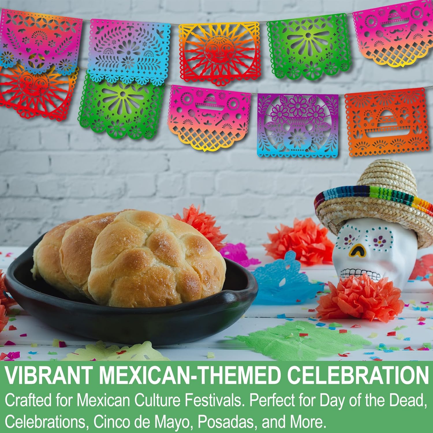 Mexican Party Banners 5 Packs 82 Ft Long