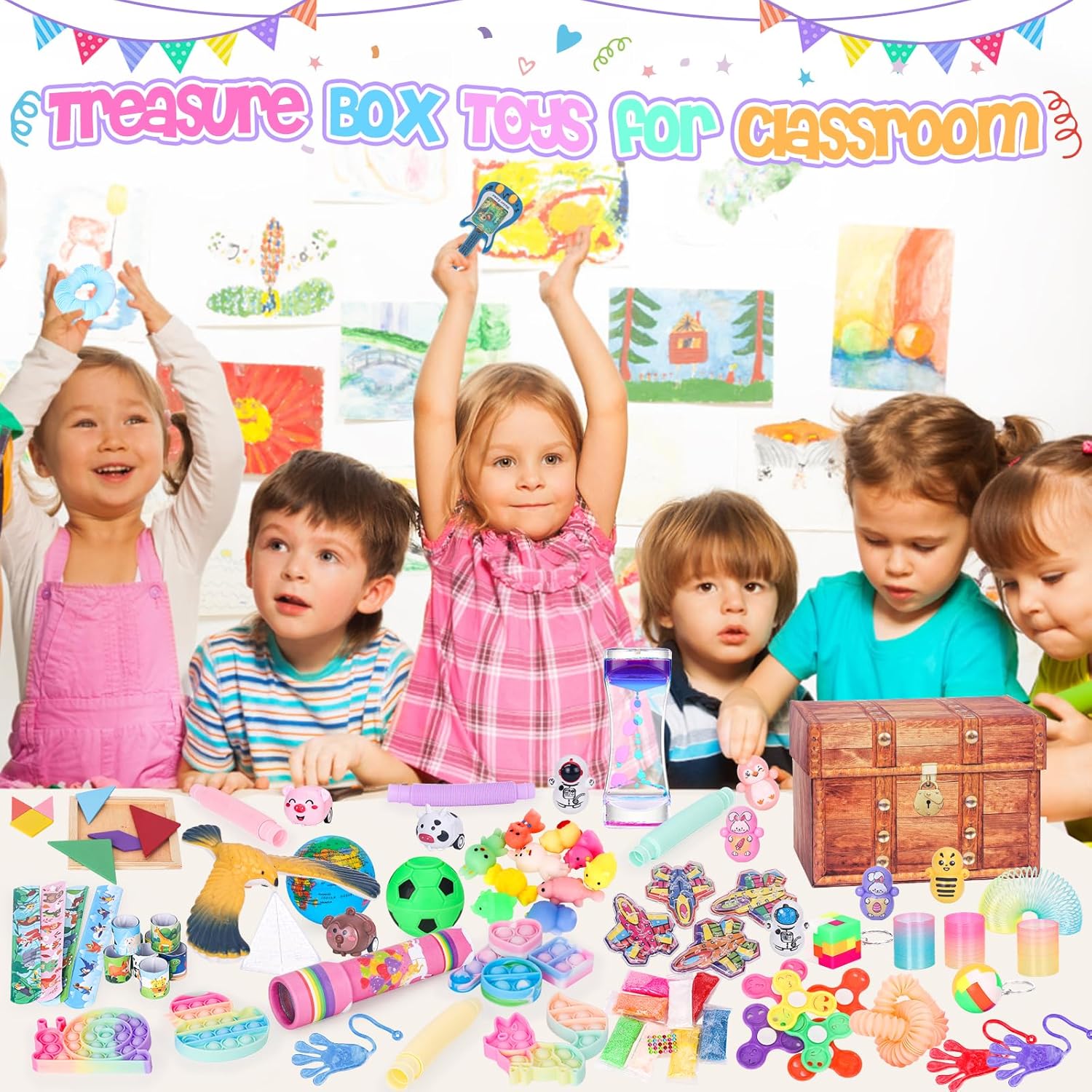 82 Piece Party Favor Toy Pack for Kids Classroom and Birthday