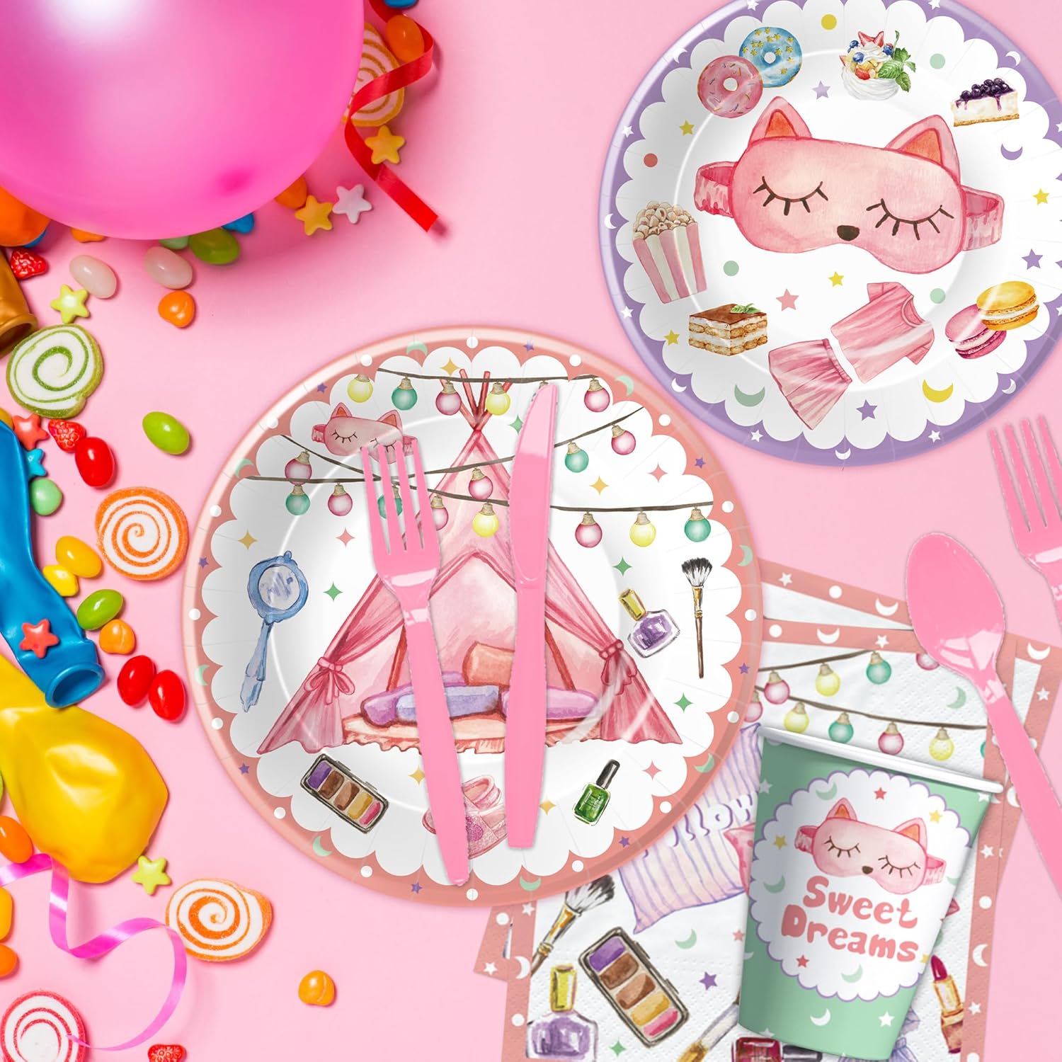 Sleepover Party Decorations for 24 Guests