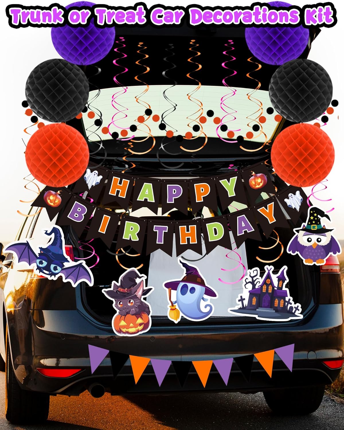 Halloween Birthday Party Decorations Set