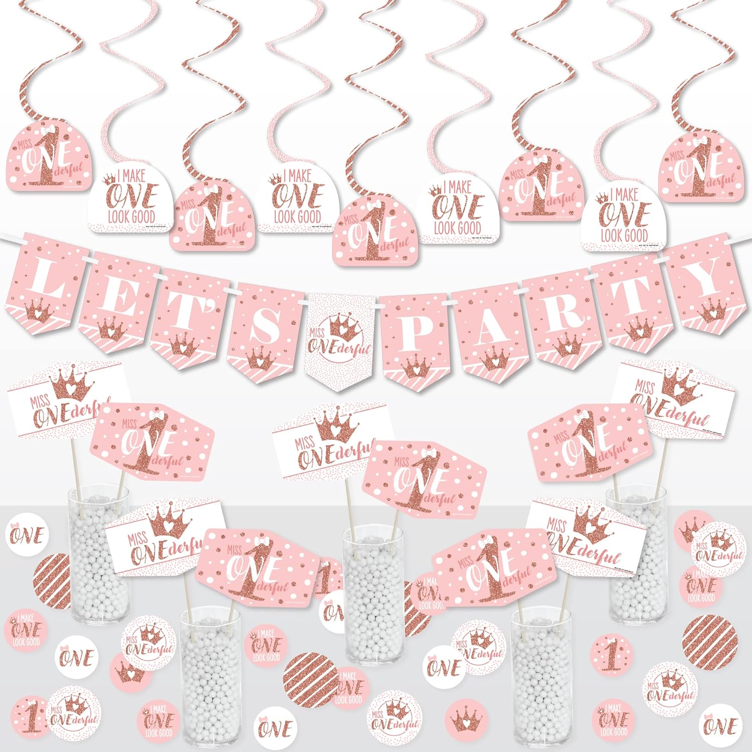 1st Birthday Decor Kit - Little Miss Onederful