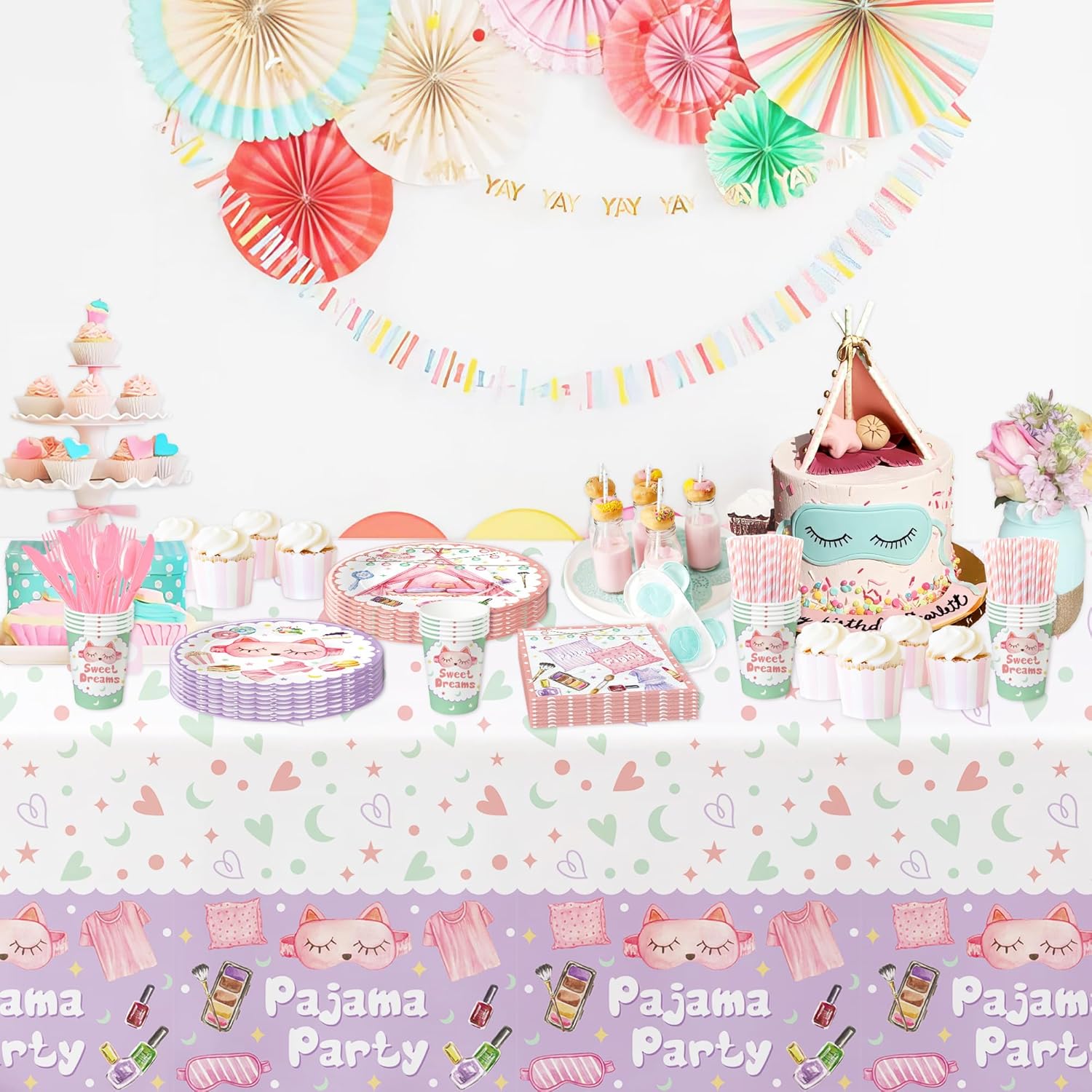 Sleepover Party Decorations for 24 Guests