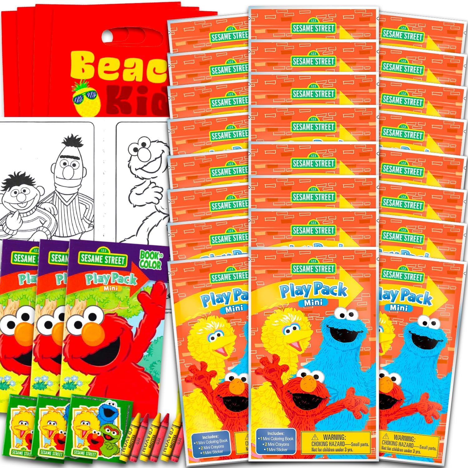Sesame Street Mini Party Favors Set for Kids