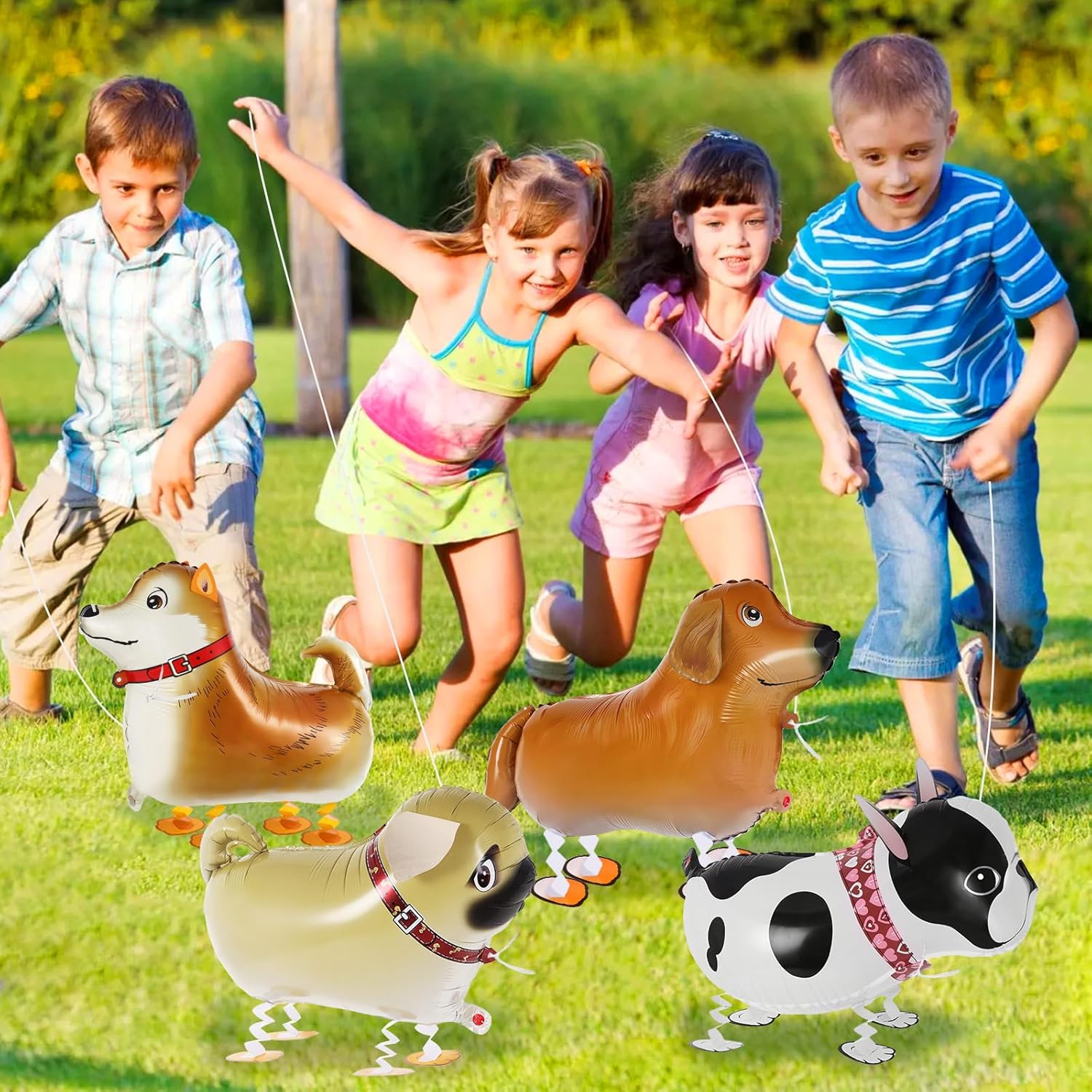 6 Pcs Walking Dog Balloons for Kids and Party