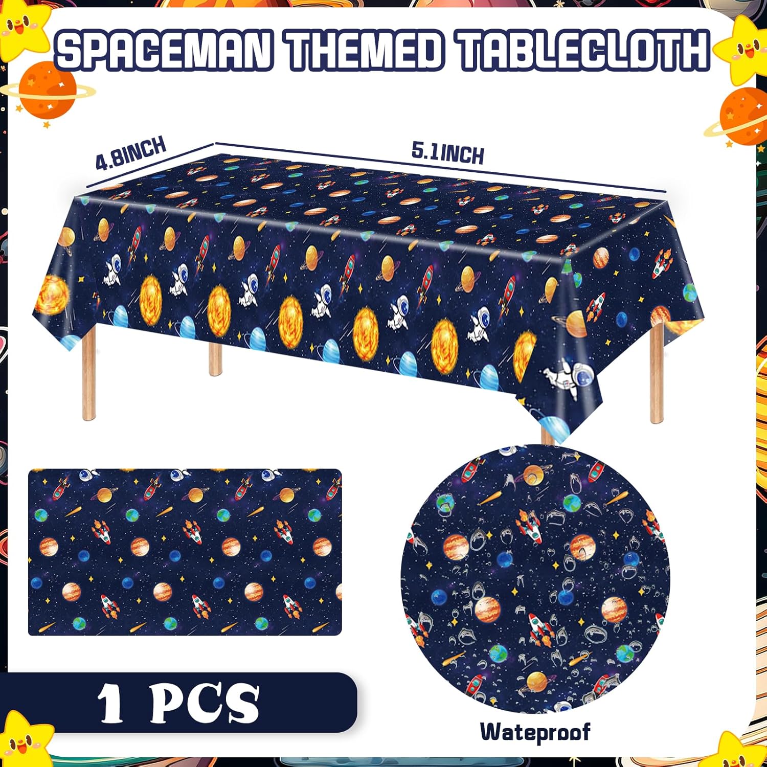 Outer Space Birthday Decor Set for Kids